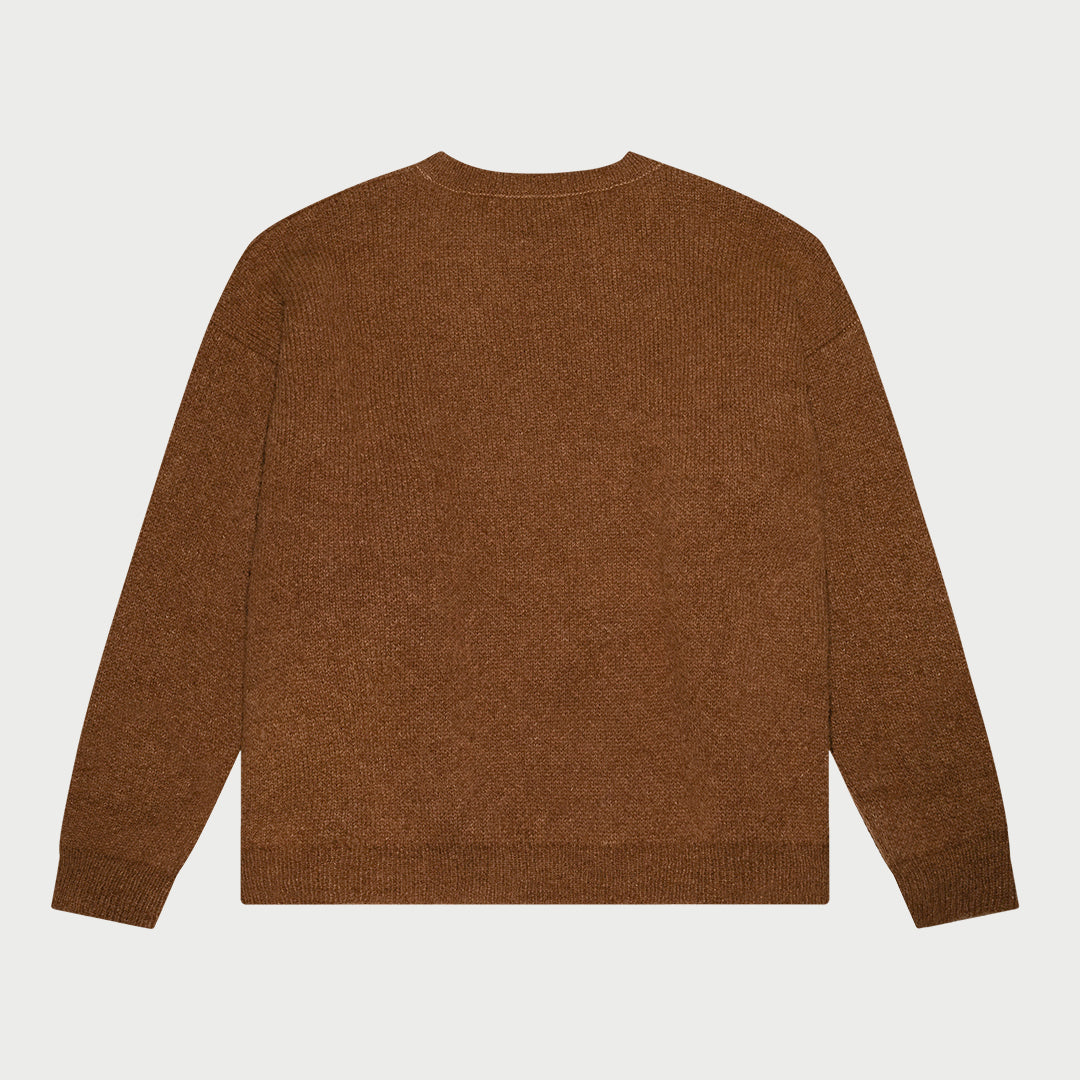 Alpaca Knit Crewneck (Honey)