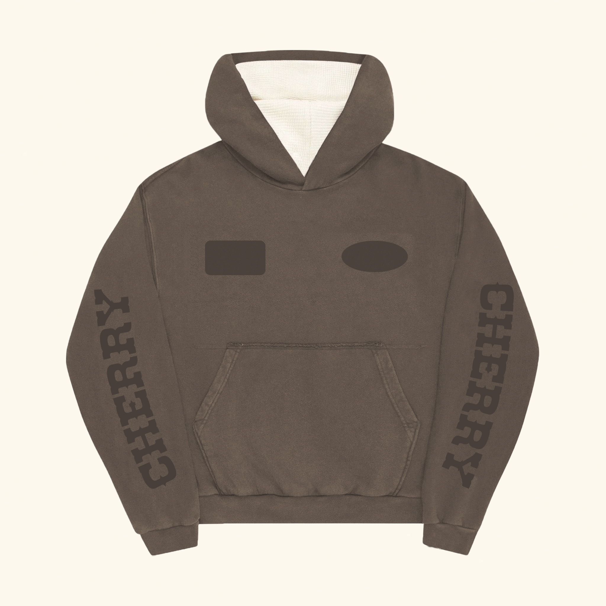 Sun Faded Patch Thermal Hoodie (Steel)