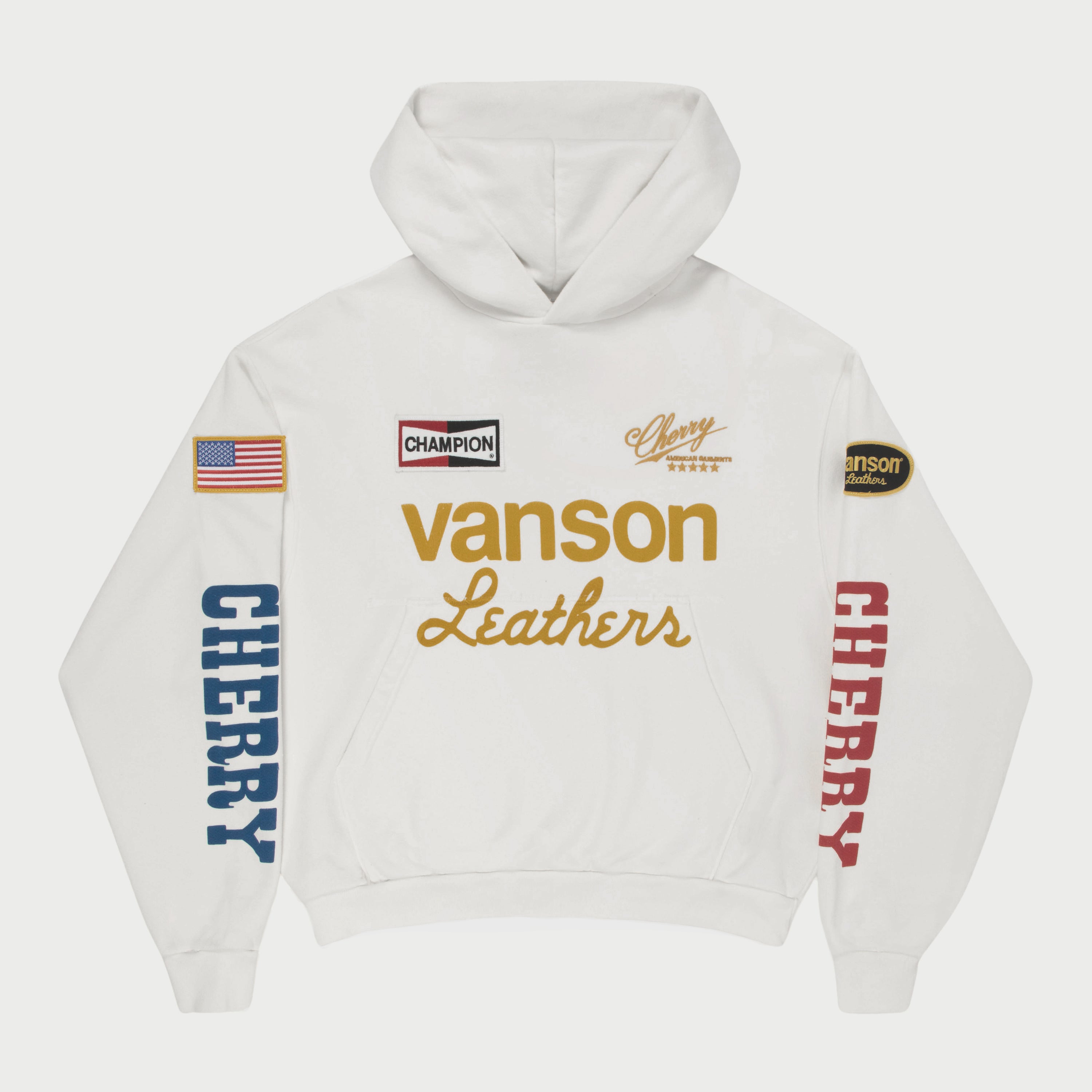 Vanson Hoodie (Vintage White) – CHERRY LA