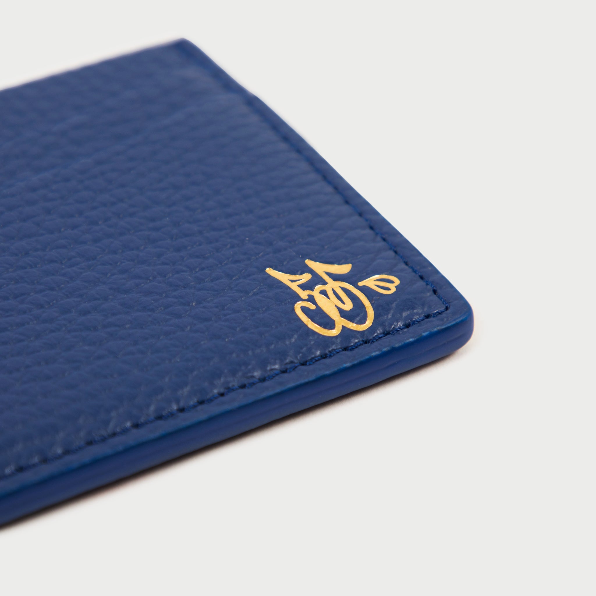 Leather Card Holder (Blue)