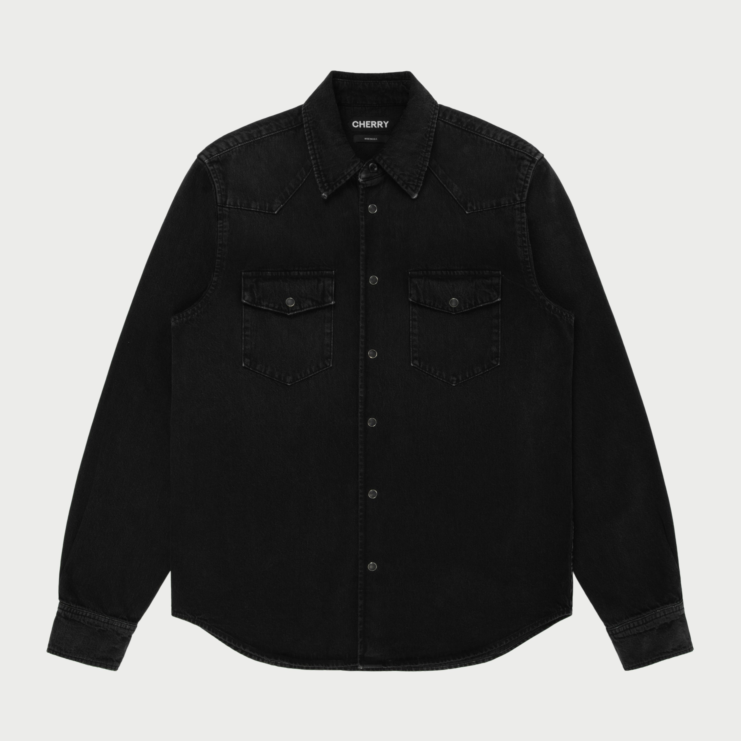 Western Snap Shirt (Black)