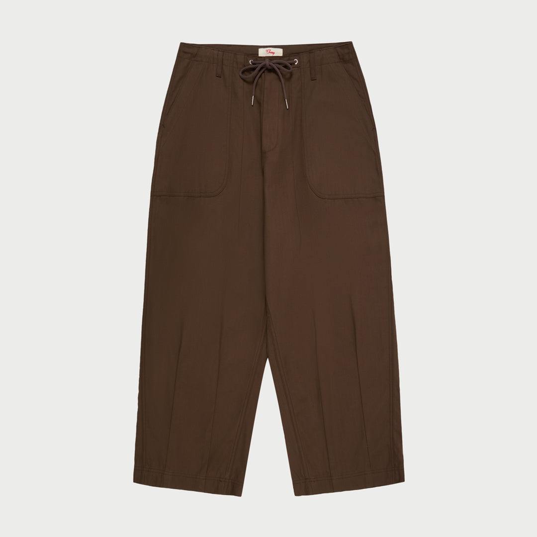 Herringbone Parachute Pants (Coffee)