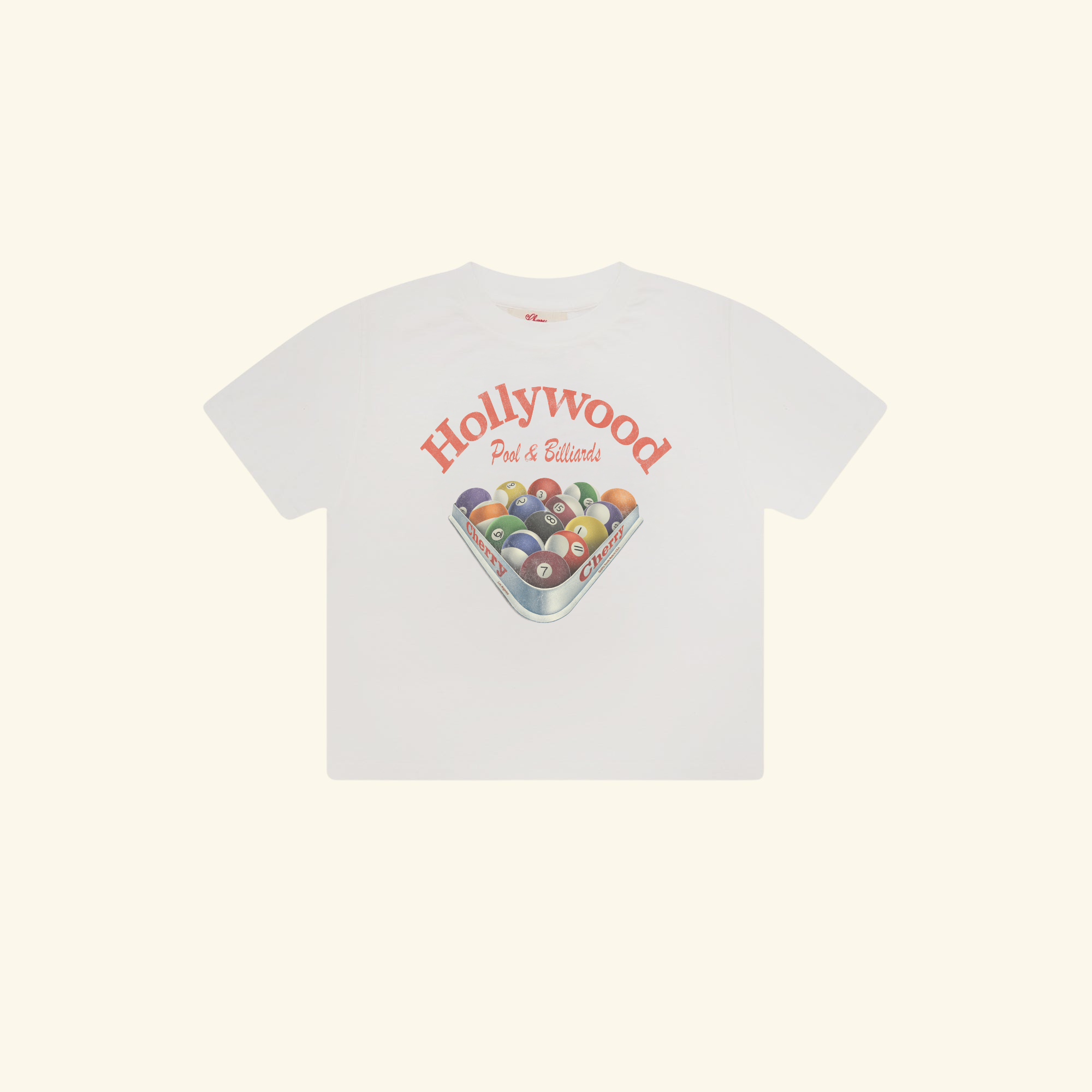 Women's Billiards Boxy Baby Tee (Vintage White)