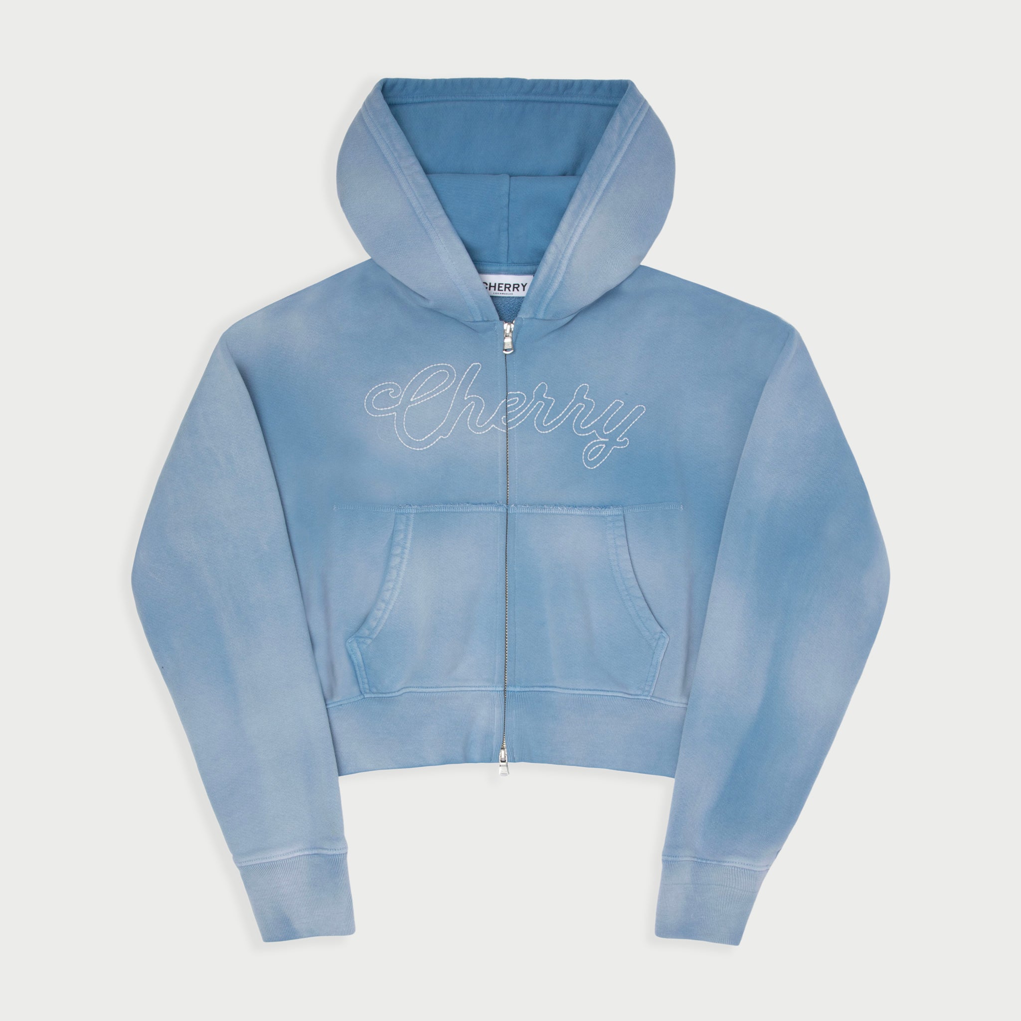 Women's Zip-Up Hoodie (Sky Blue)