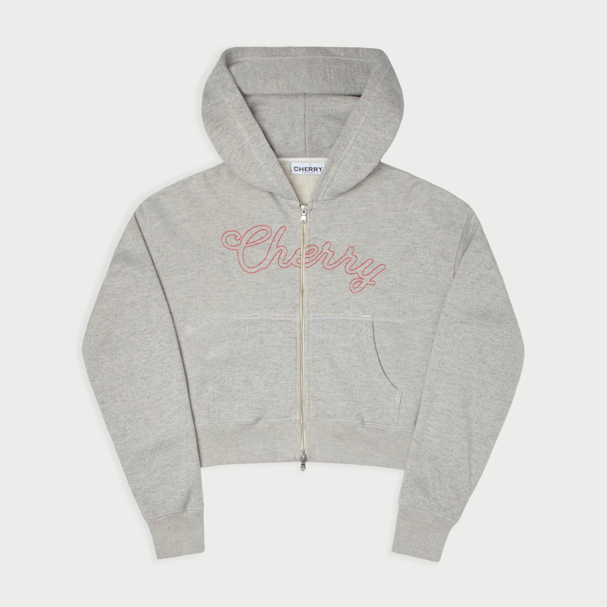 Women's Zip-Up Hoodie (Heather Grey)