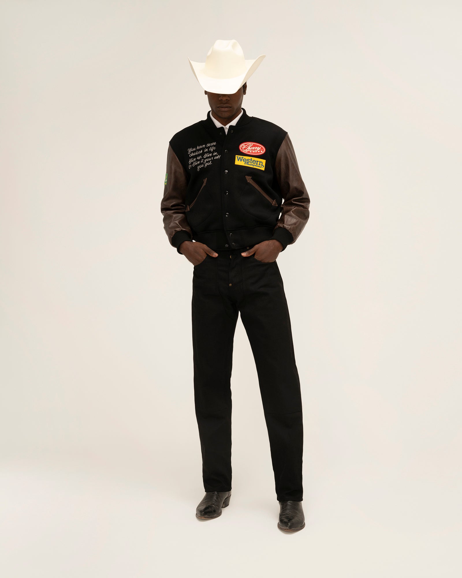 Rodeo Champ Varsity Jacket (Black)