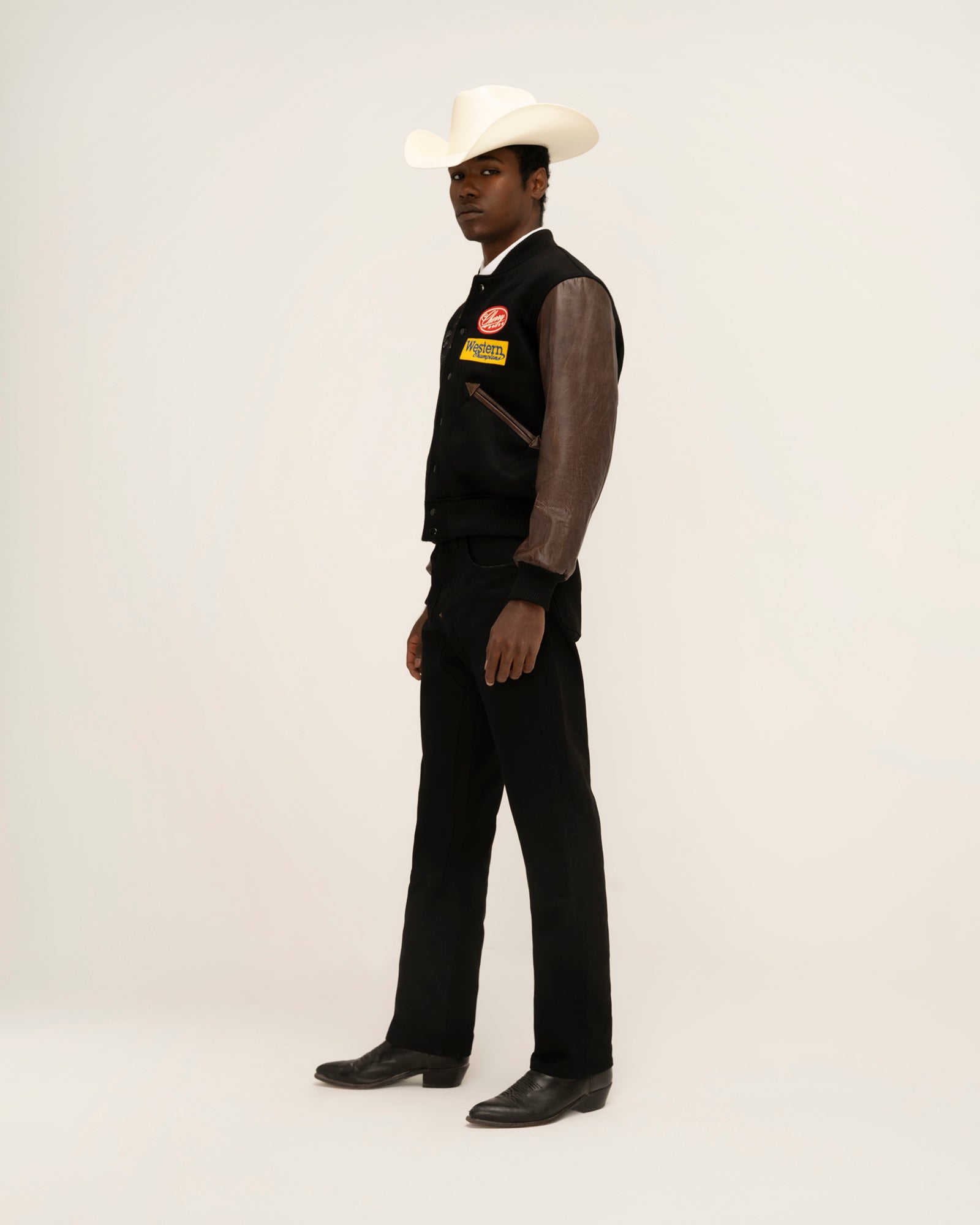 Rodeo Champ Varsity Jacket (Black)