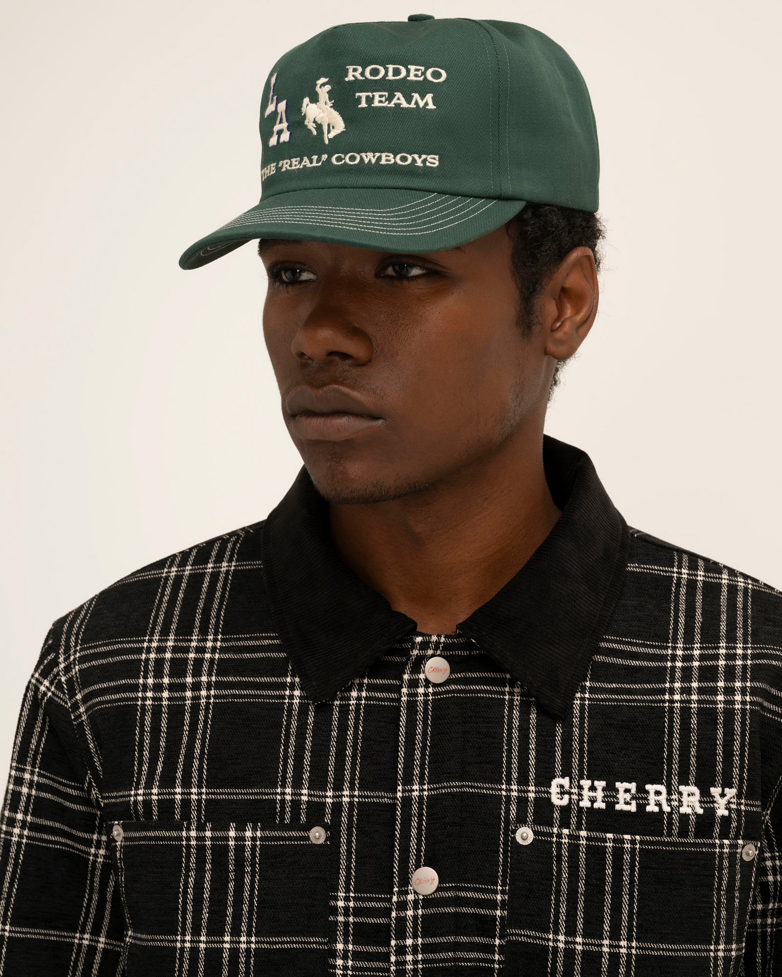 Rodeo 5 Panel Hat (Forest Green)