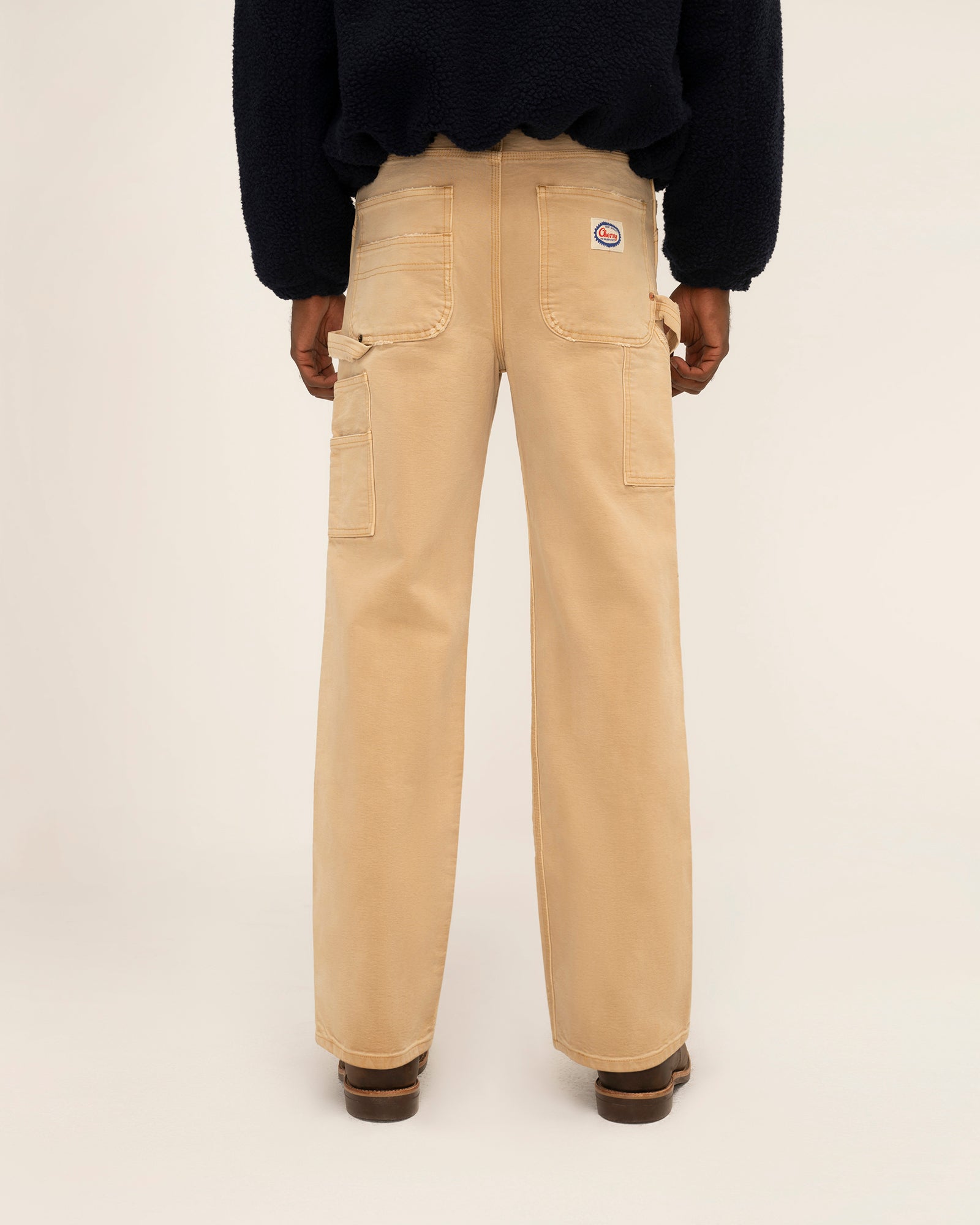 Wide Leg Carpenter Pant (Tan)