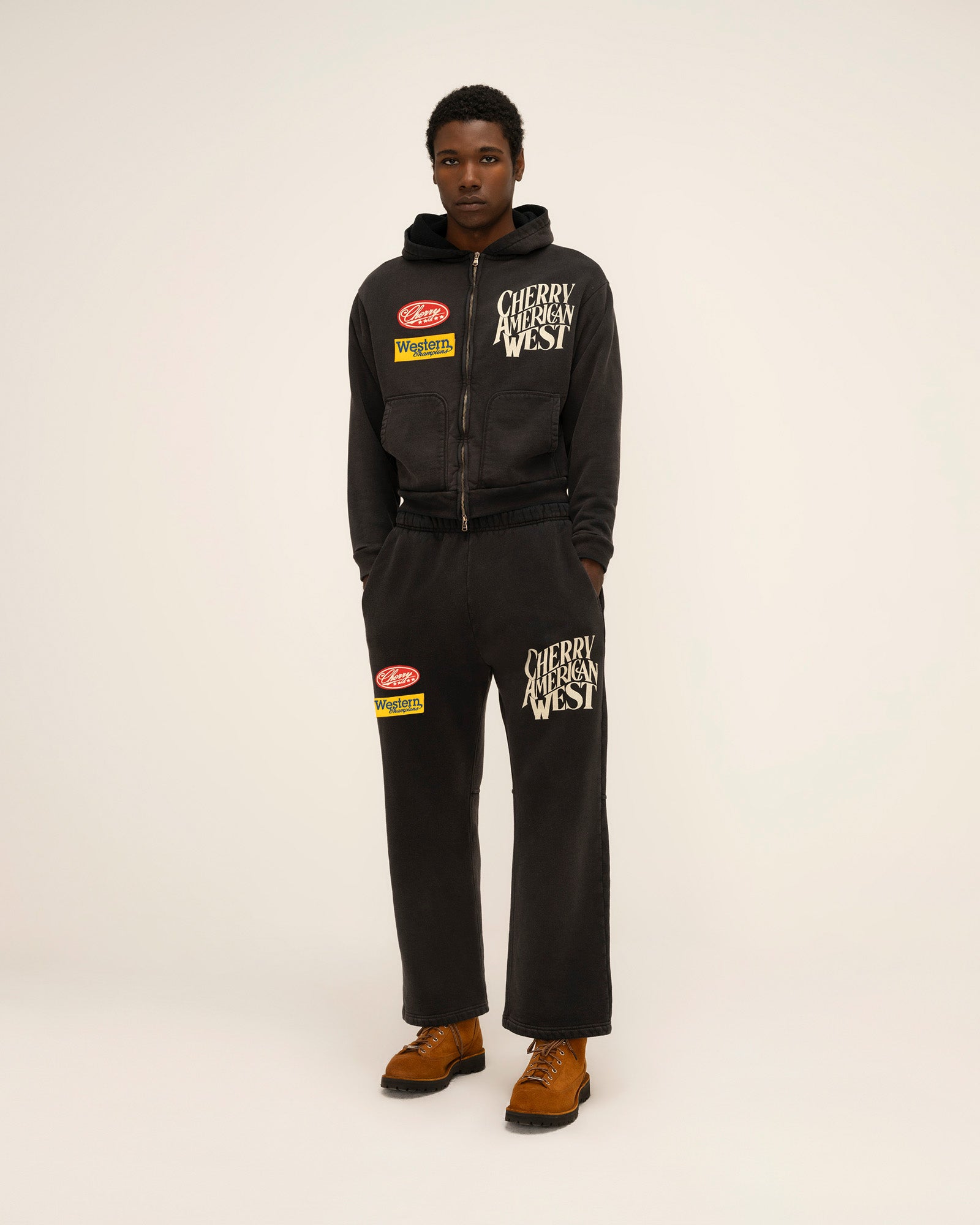 Rodeo Champ Zip Up Hoodie (Black)