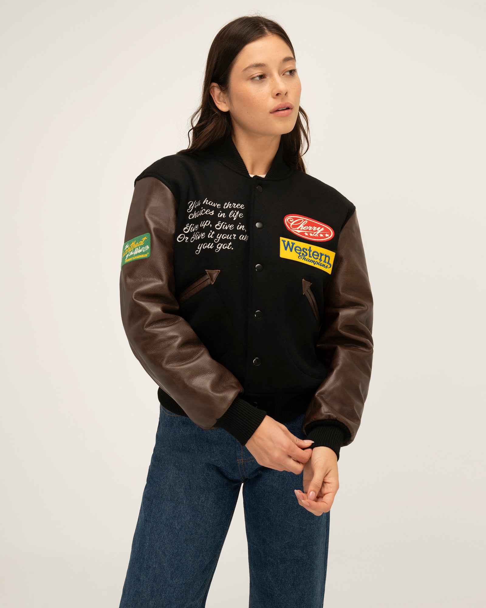 Rodeo Champ Varsity Jacket (Black)