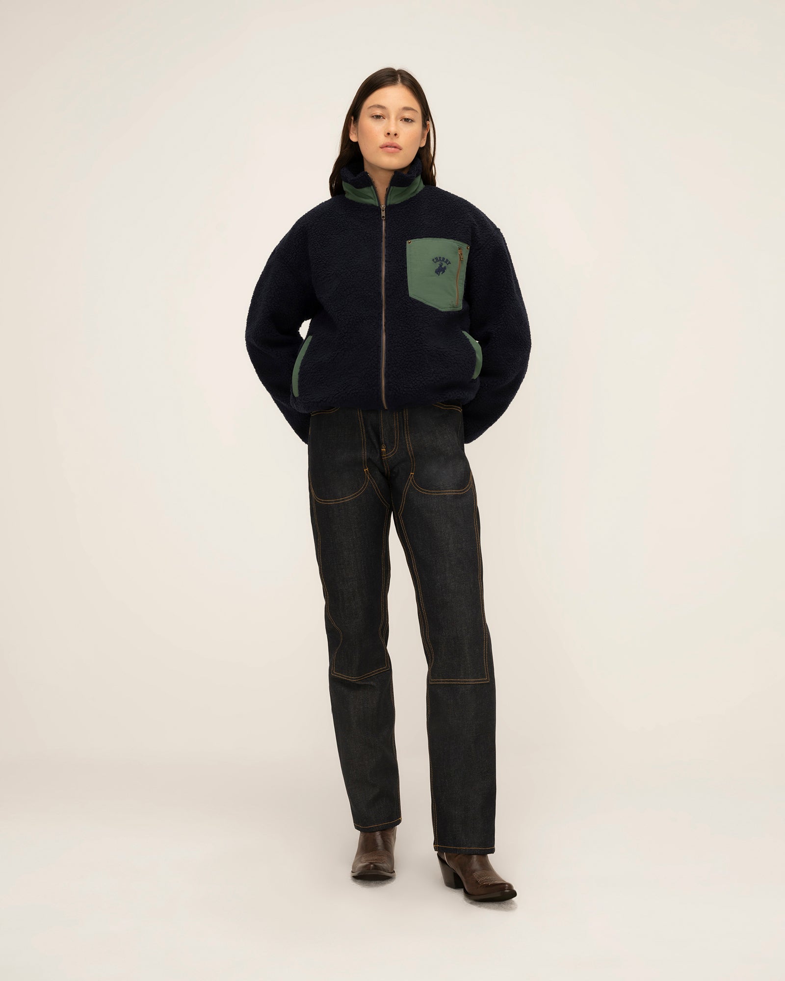 Western High Pile Sherpa (Midnight Blue)