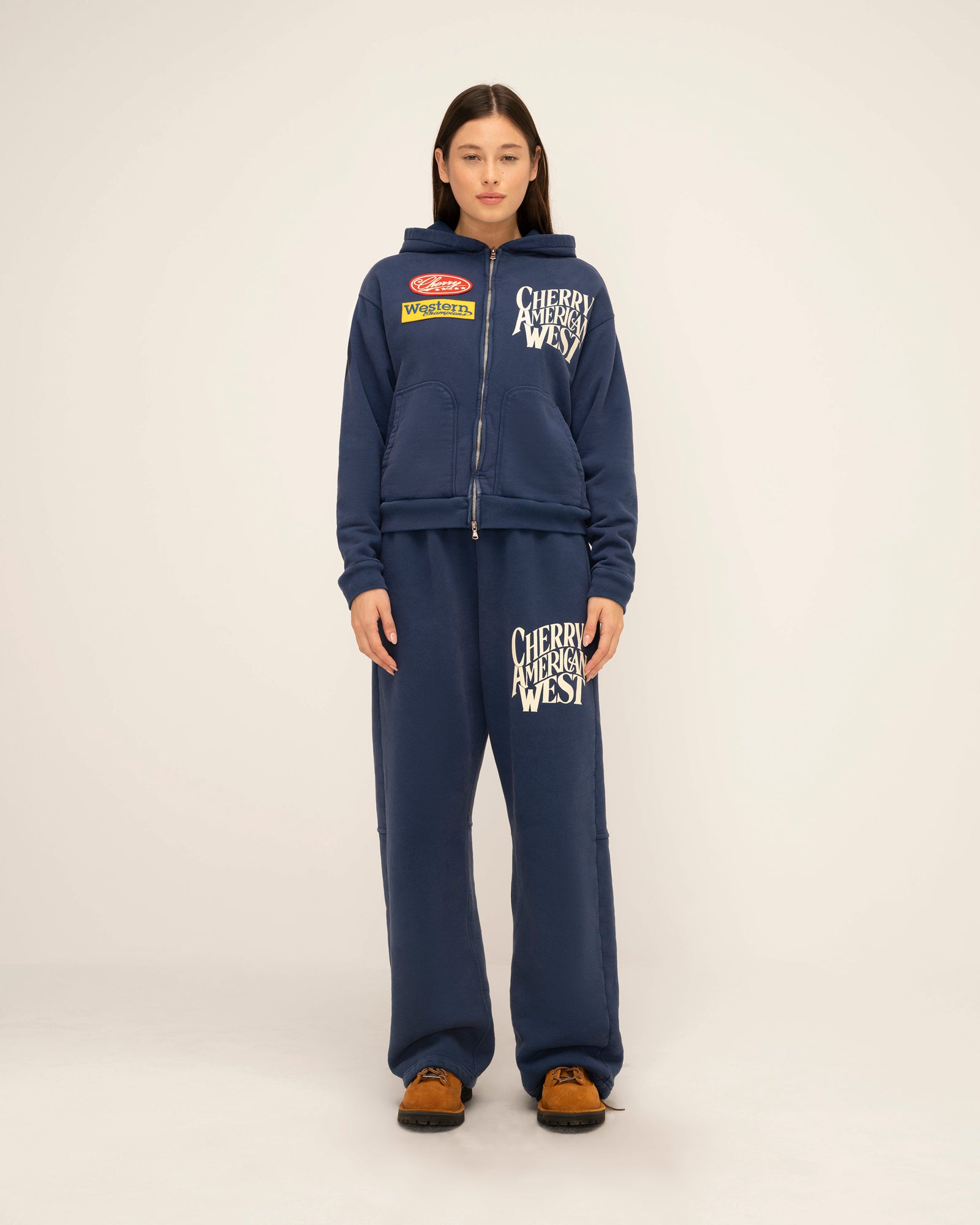 Rodeo Champ Zip Up Hoodie (Navy)