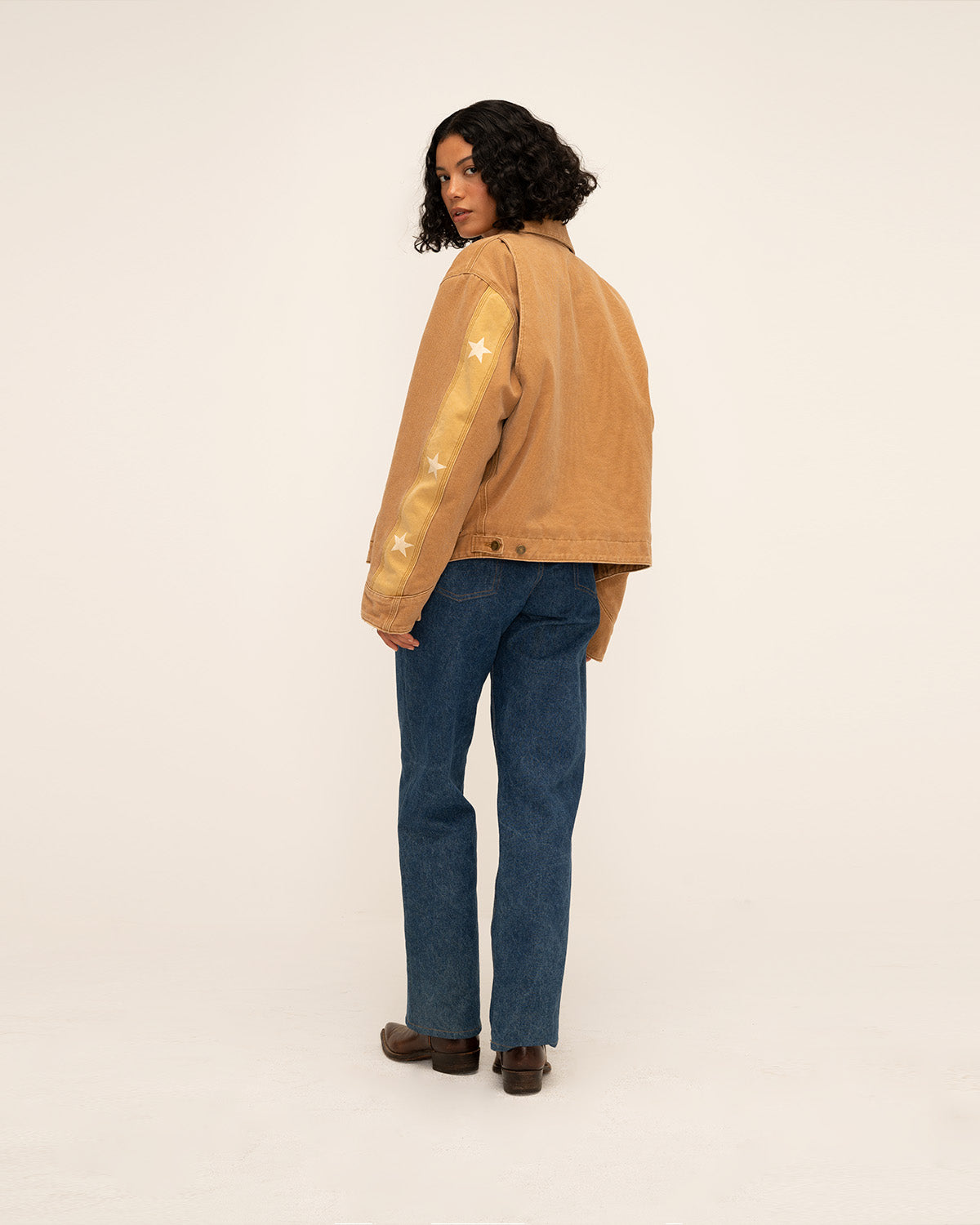 Star Quilted Work Jacket (Honey)