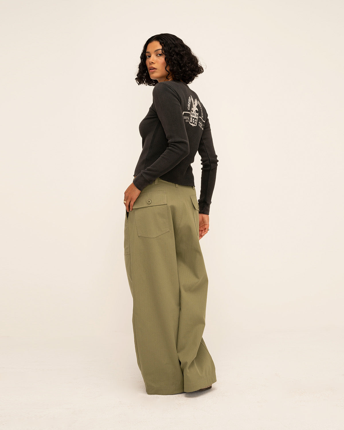 Herringbone Parachute Pants