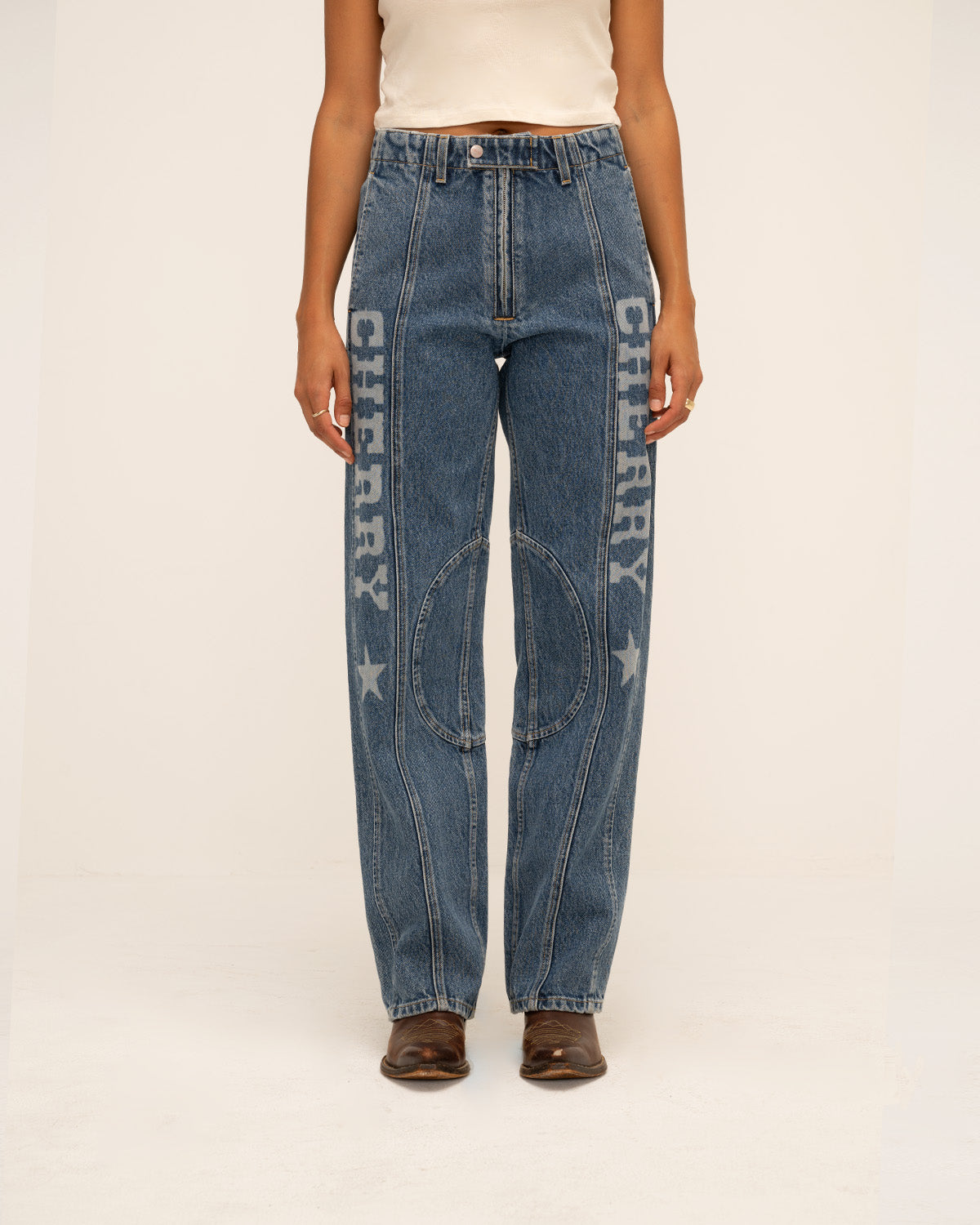 Denim Moto X Pants