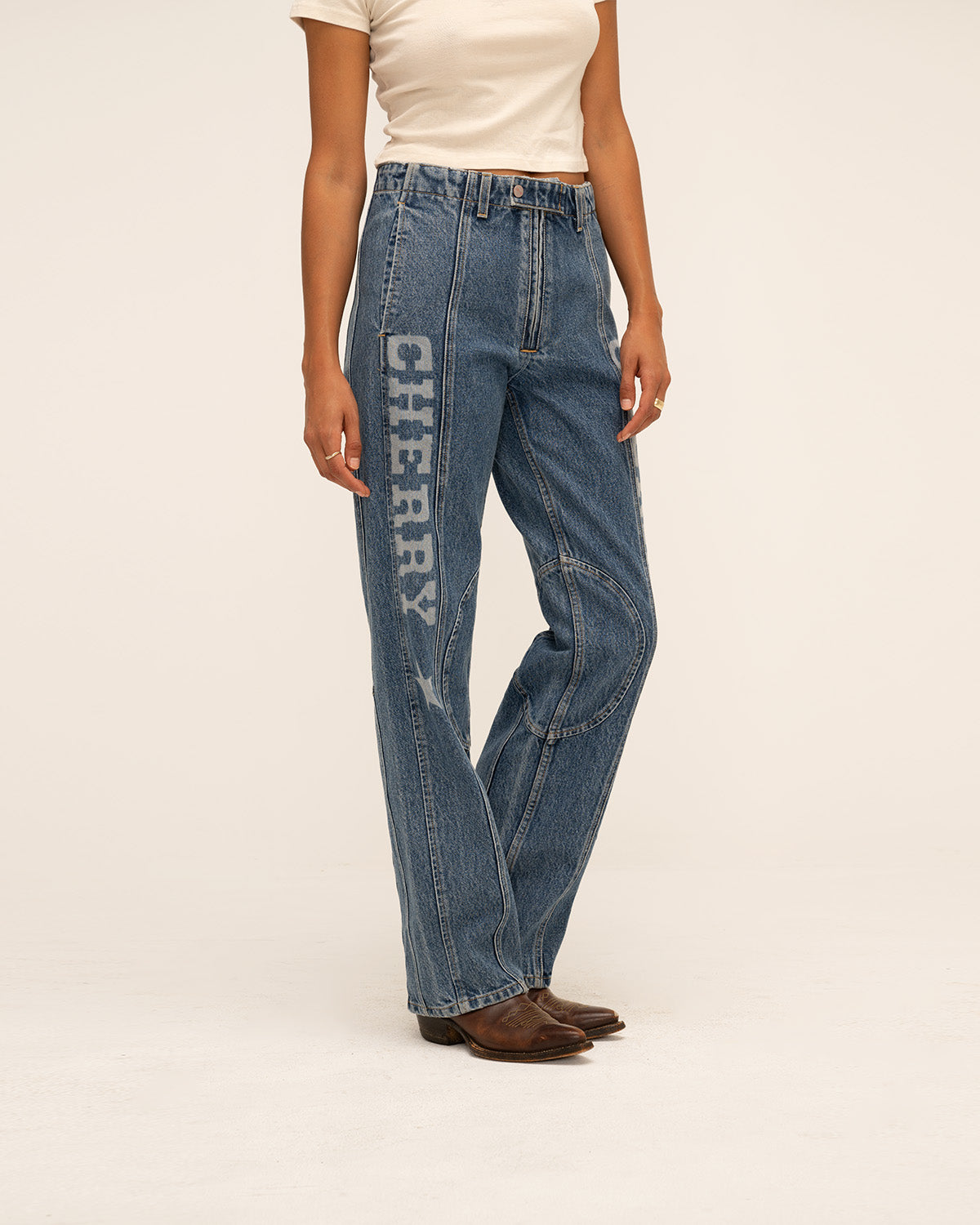 Denim Moto X Pants