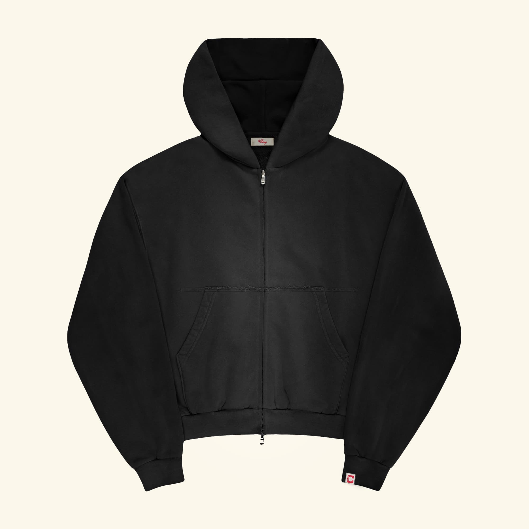 Zip Up Hoodie (Vintage Black)