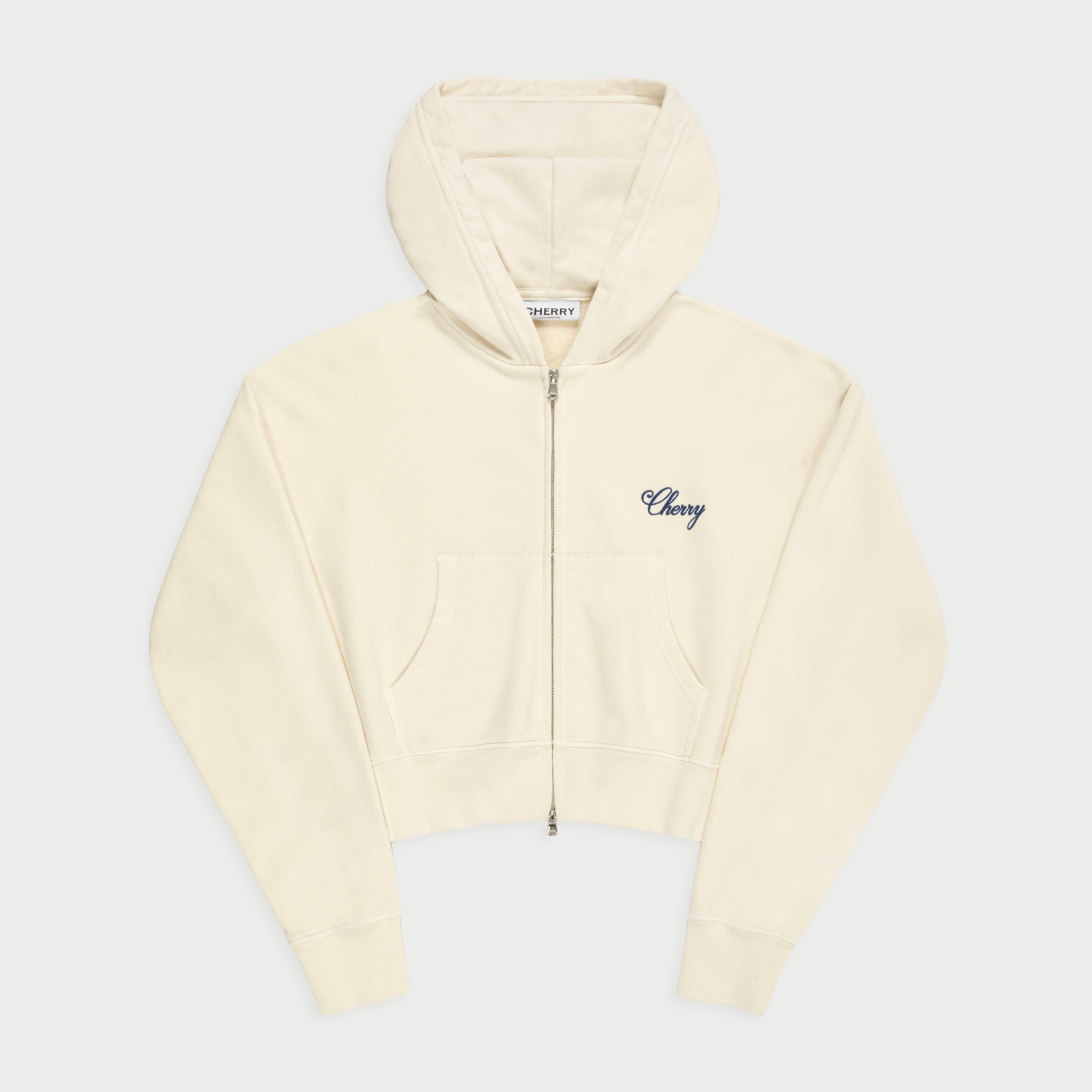 Women's American Classic Zip-Up Hoodie (Cream)