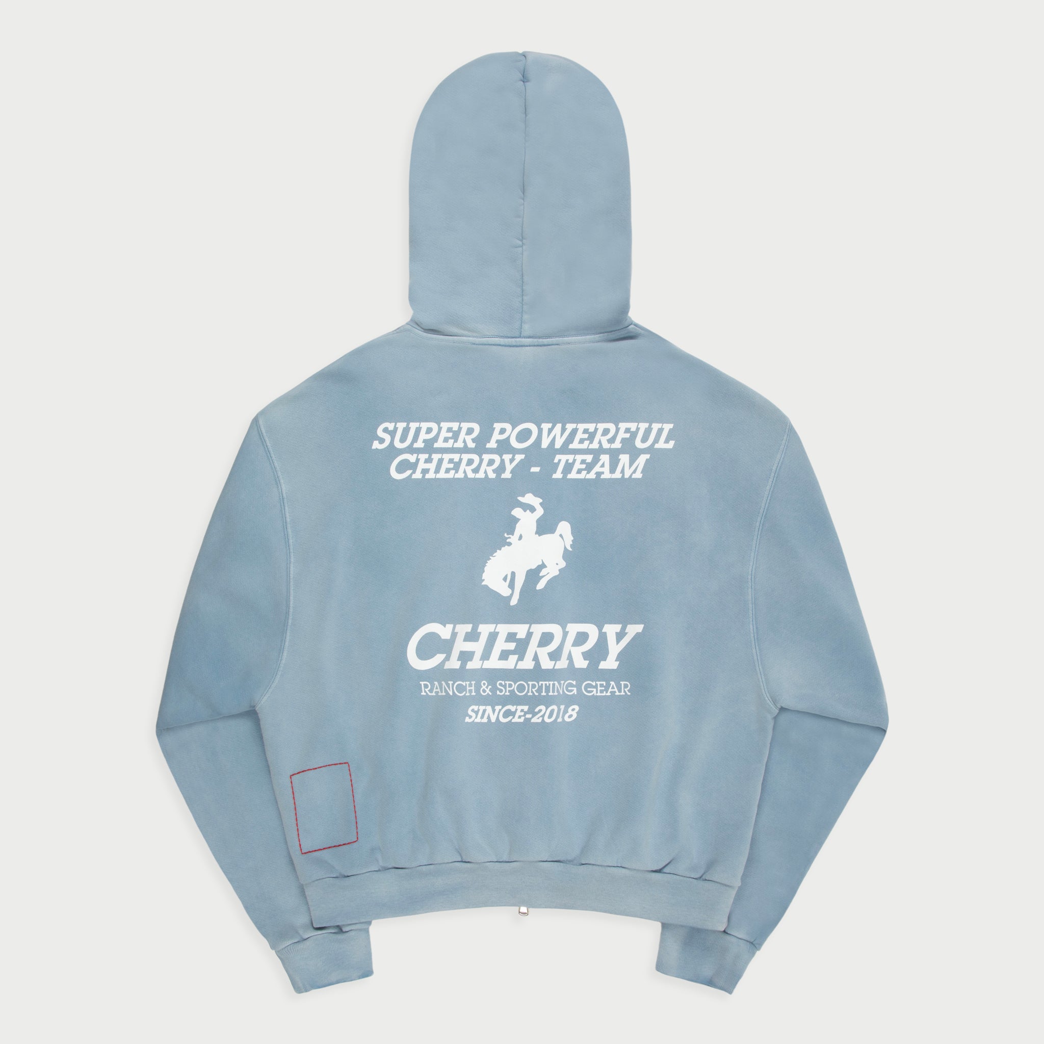 Super Powerful Zip-Up Hoodie (Sky Blue)