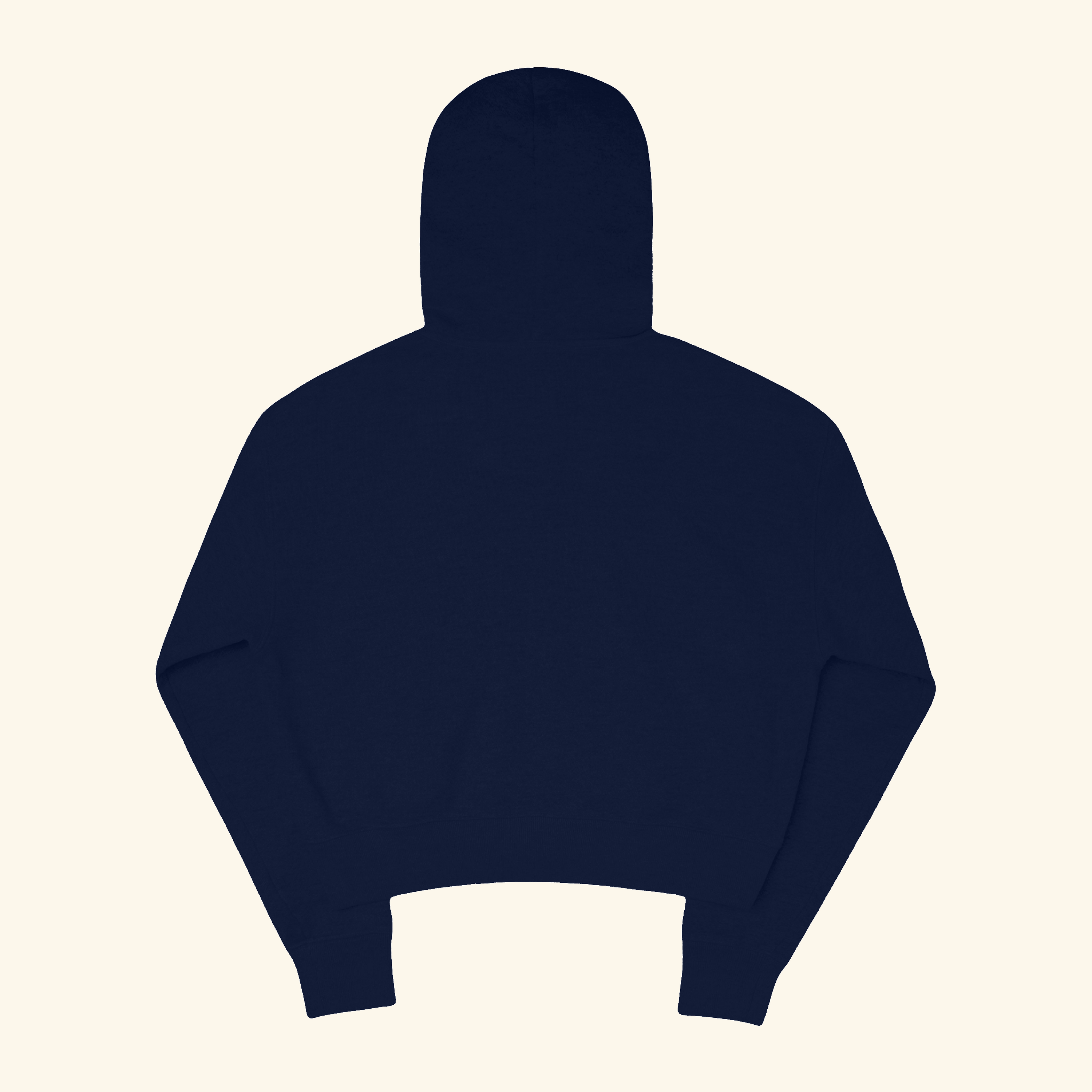 Women's Distressed Zip Hoodie (Navy)