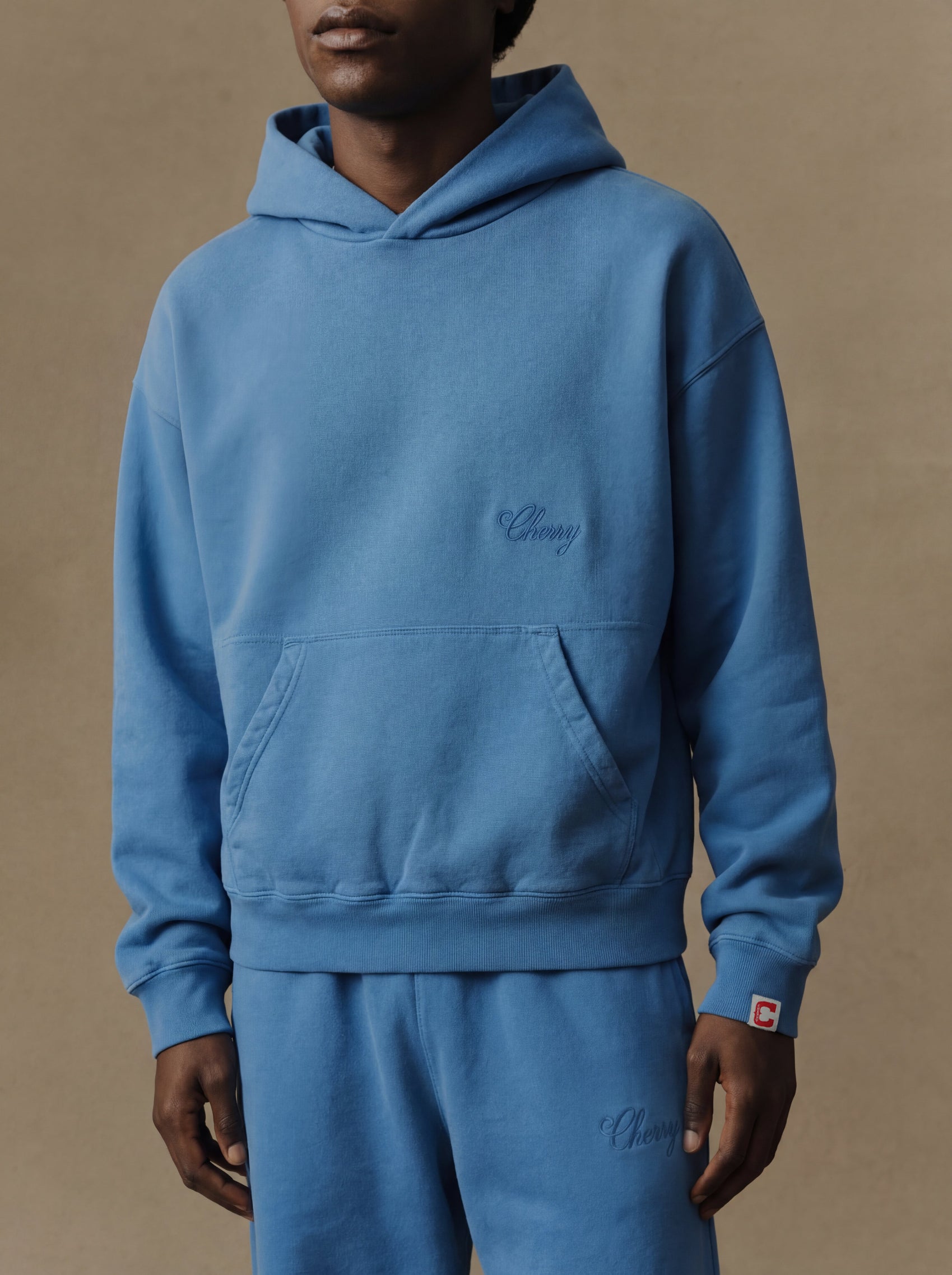 American Classic Pullover Hoodie (Steel Blue)