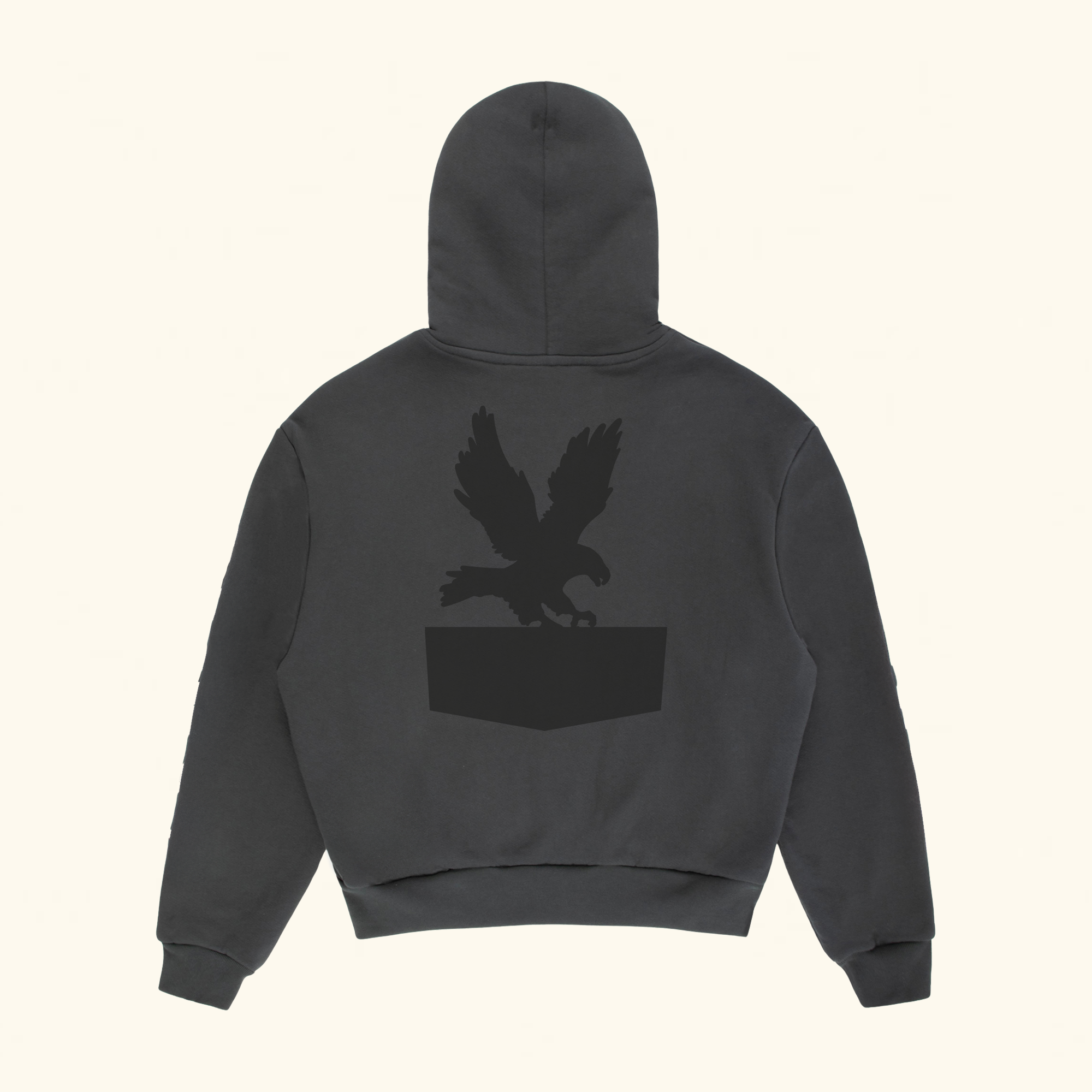 Sun Faded Patch Thermal Hoodie (Vintage Black)