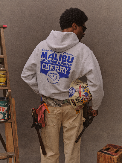 Cherry x Anawalt Malibu sweatshirt detail
