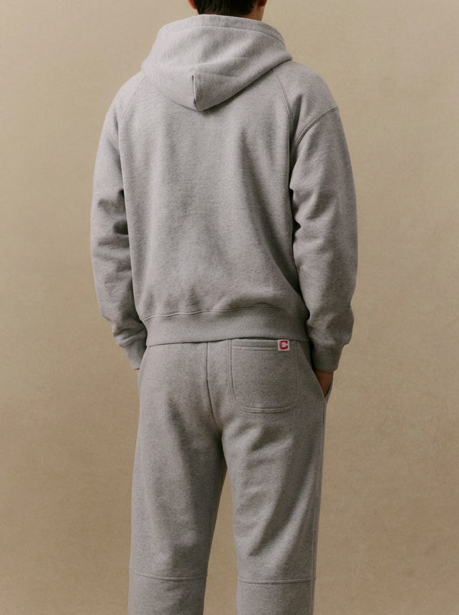 American Classic Zip Hoodie (Heather Grey)