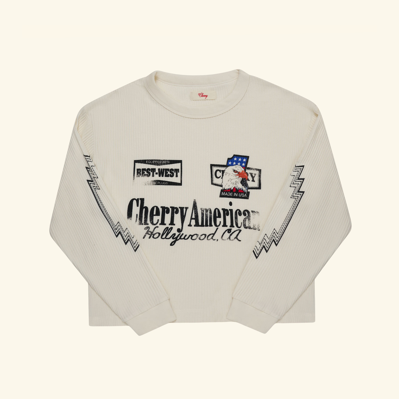 トップス cherryboy407 Door County Cherry Crew Neck Sweatshirt in Black / Pepper – Zeke's