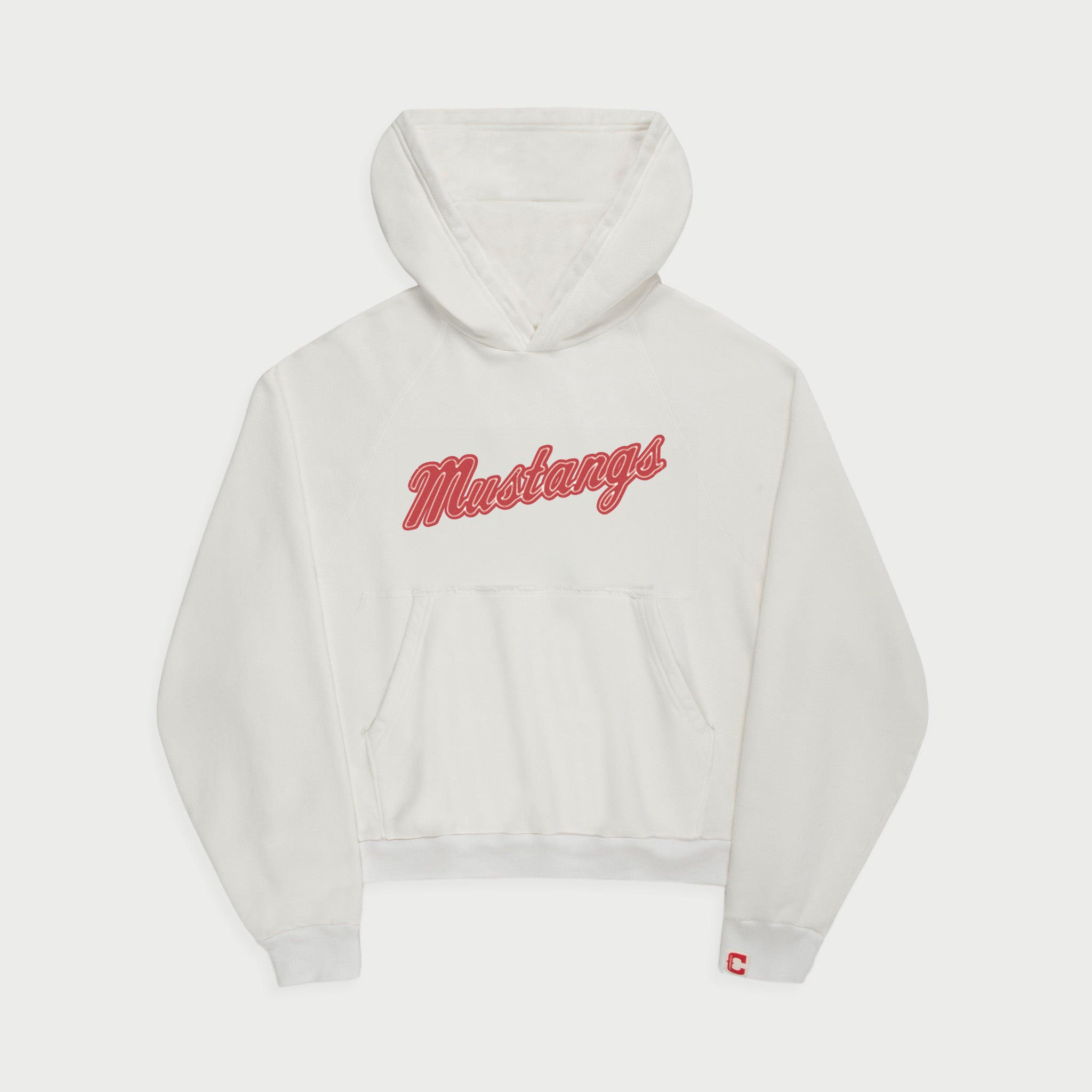 Mustangs Raglan Hoodie (White)