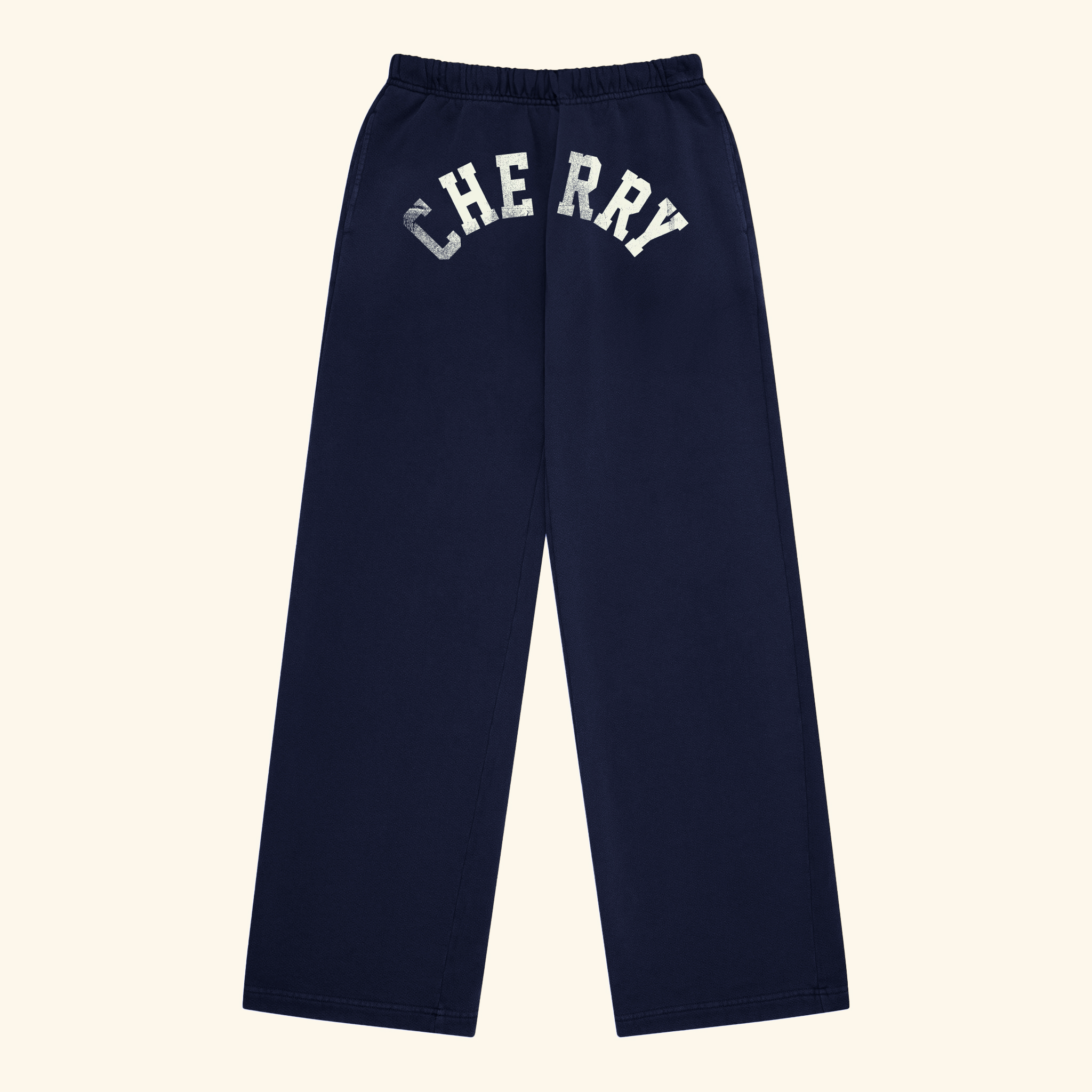Women's Distressed Sweatpants (Navy)