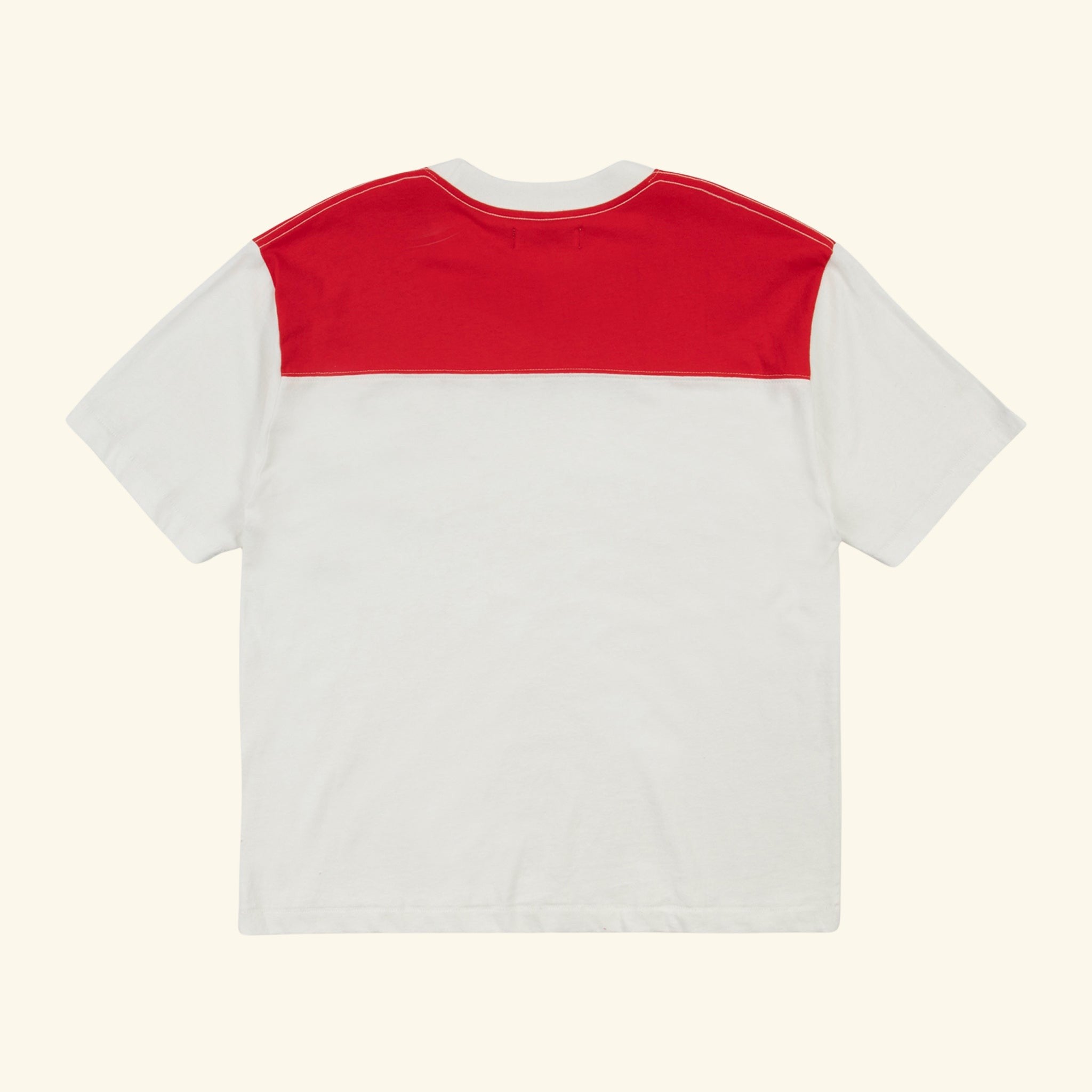 Colorblock Classic Tee (White/Red) – CHERRY LA
