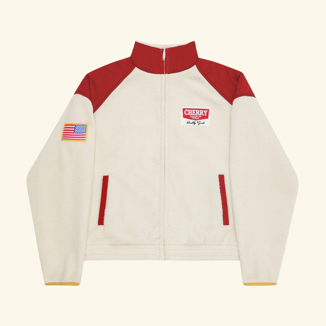 Racing Zip Sherpa Jacket