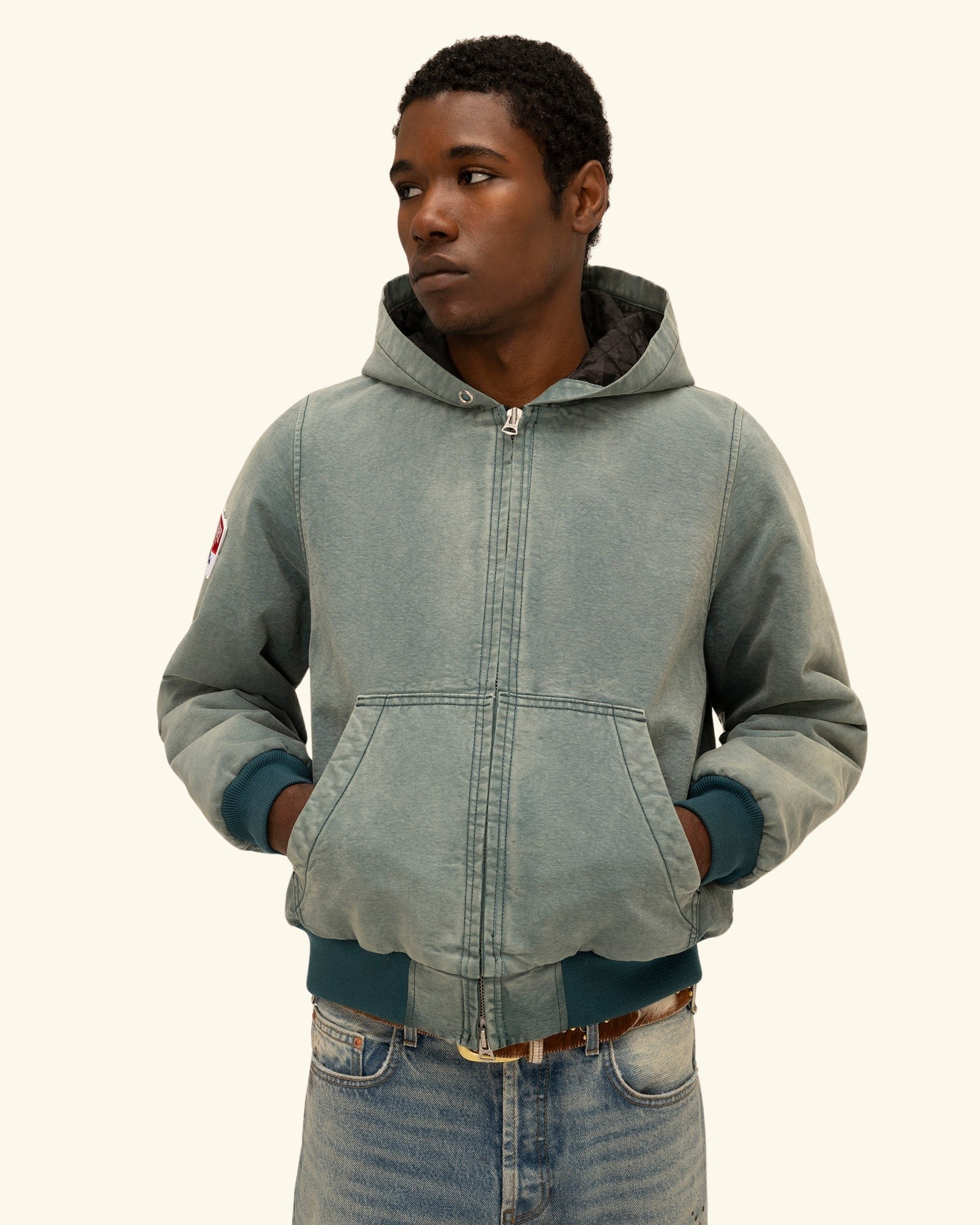Hooded Canvas Work Jacket