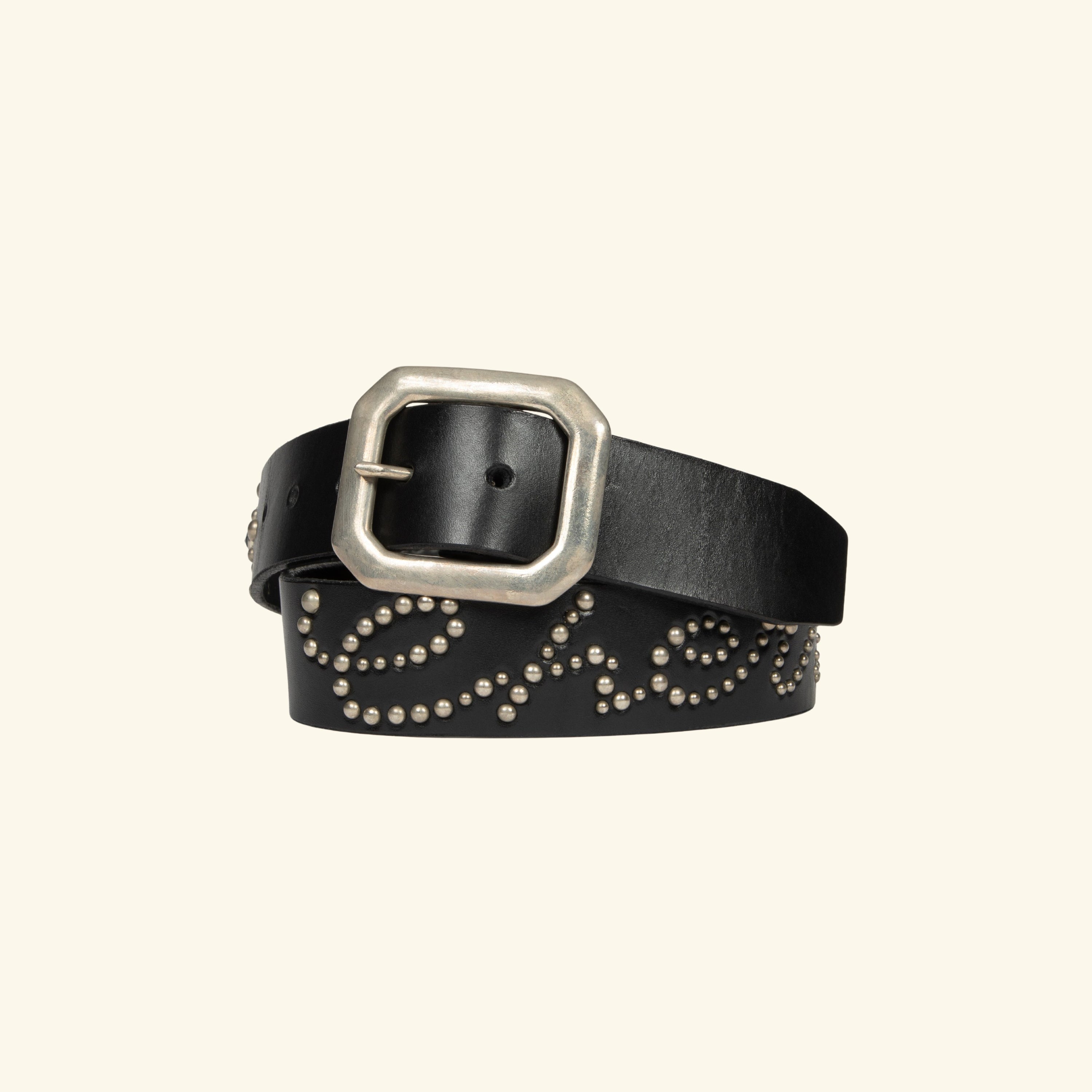 Cherry Studded Leather Belt