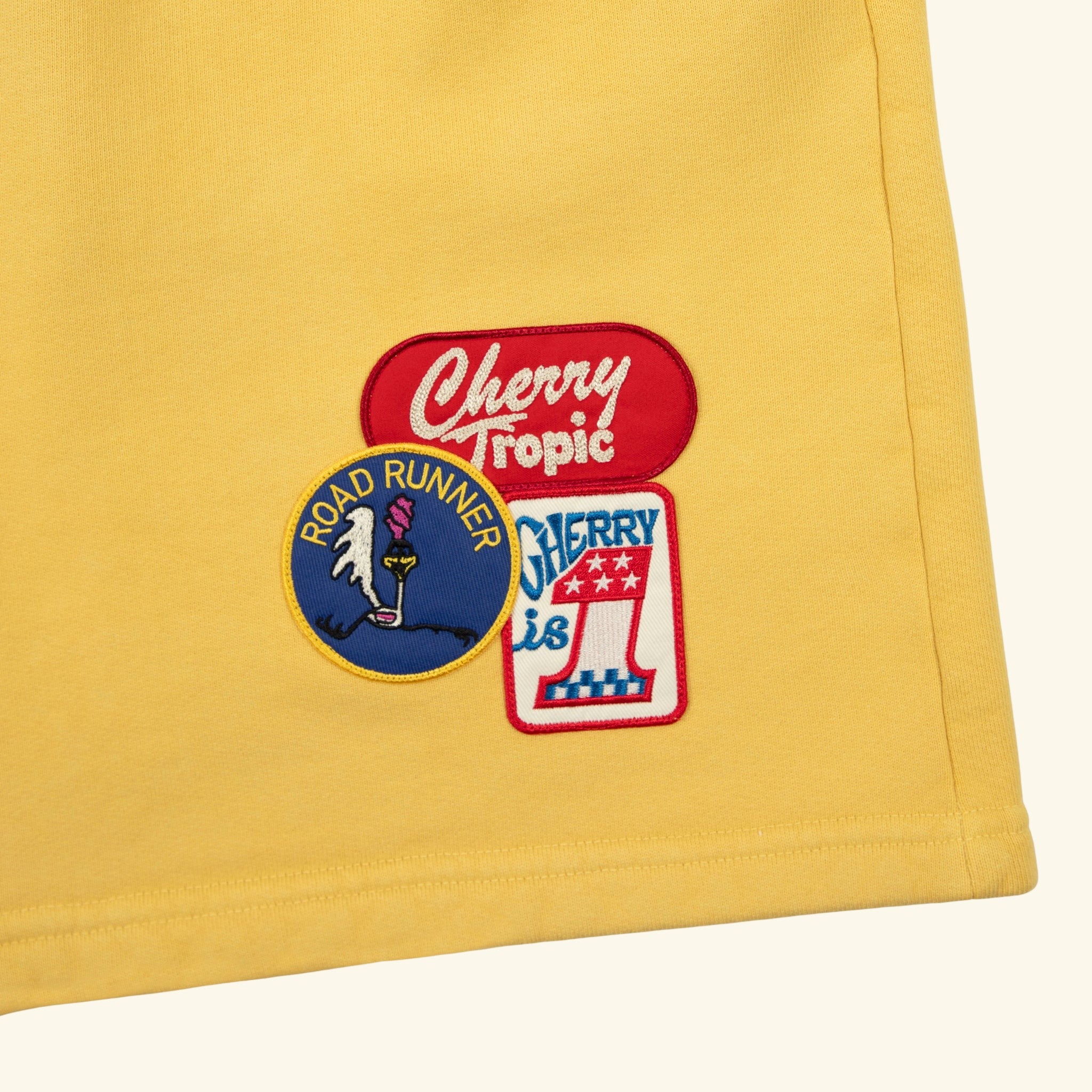 Patchwork Sweatshorts (Butter)