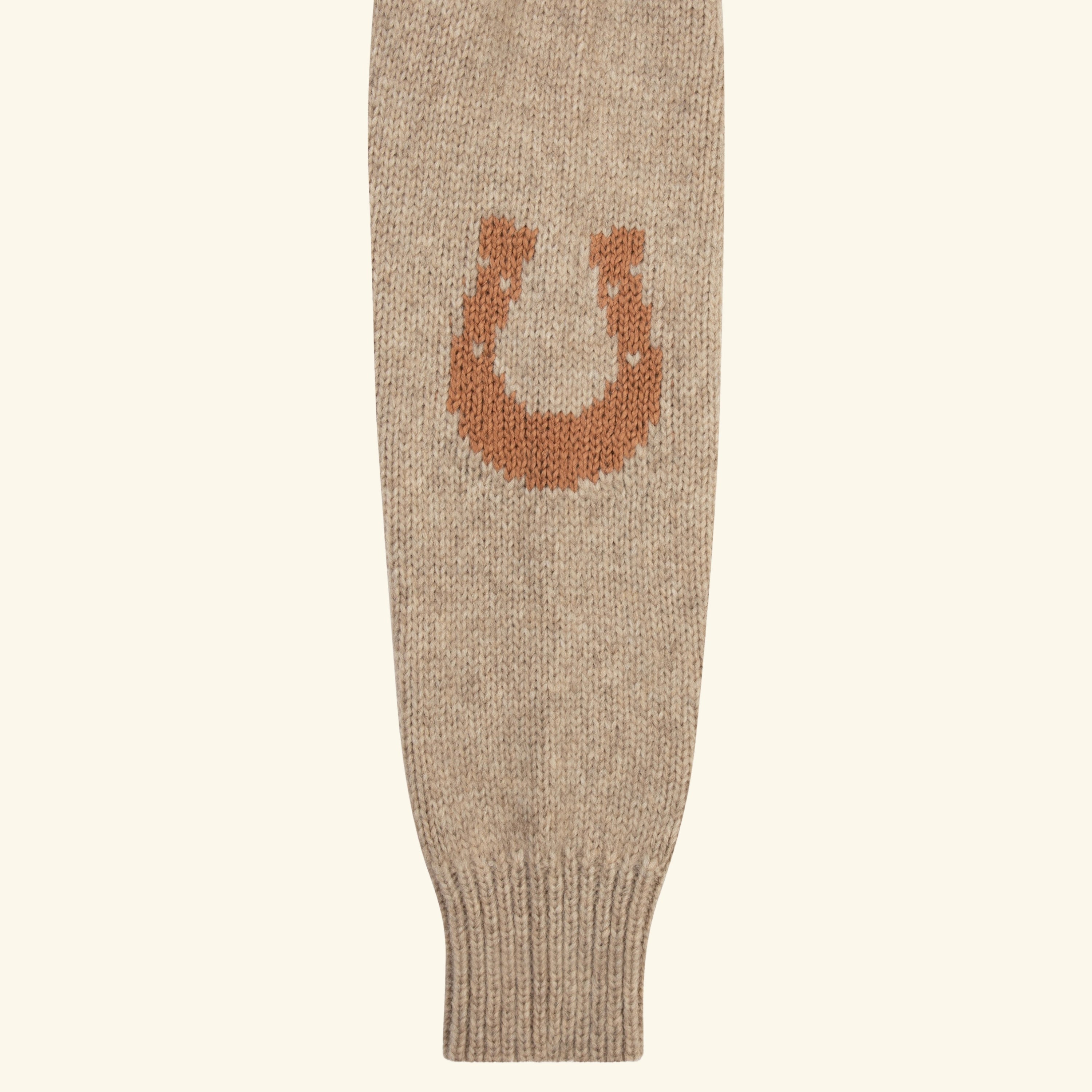 Cropped Stables Cardigan (Heather Oat)