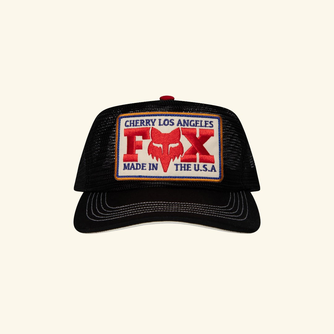 Fox X Cherry Mesh Trucker Hat