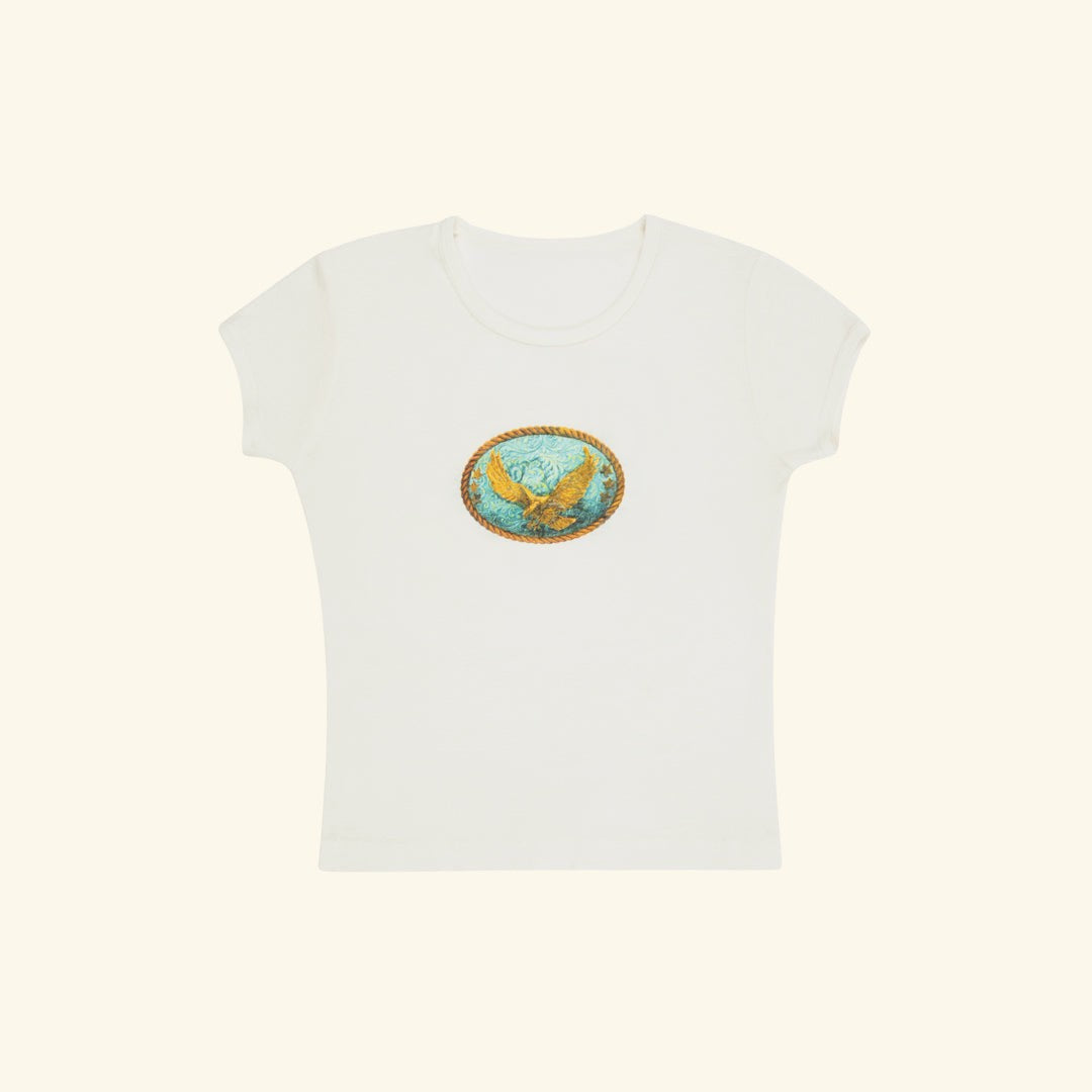 Saloon Scoop Neck Baby Tee