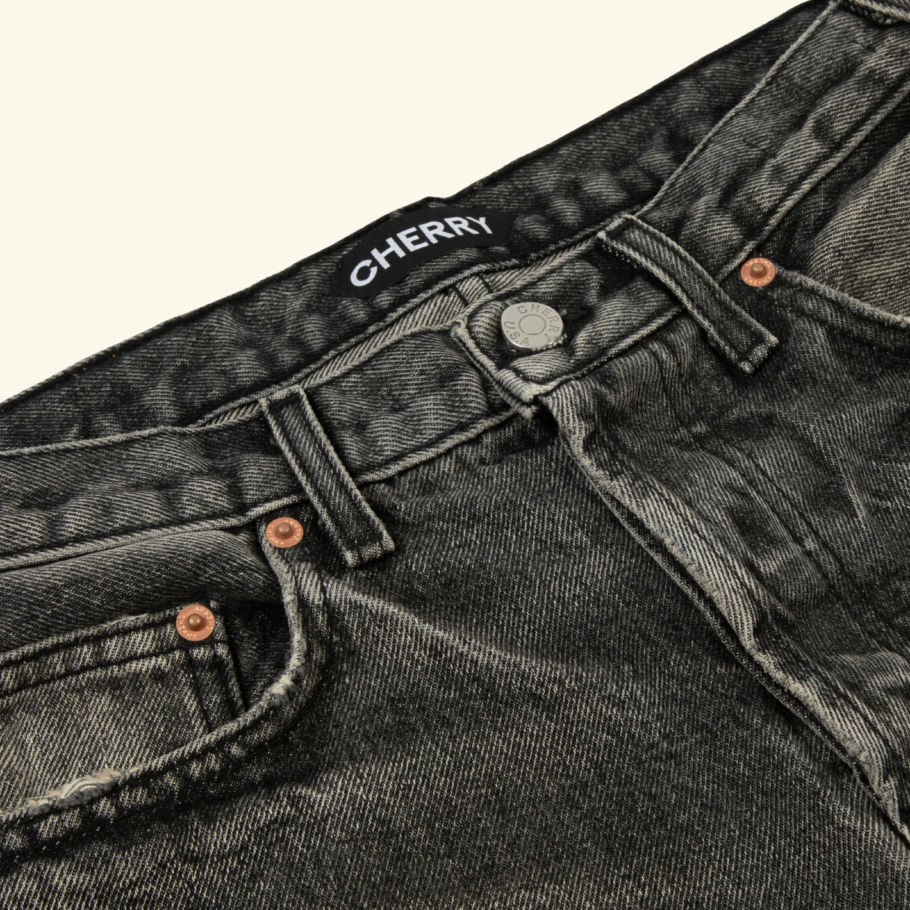 Relaxed 5 Pocket Denim (Grey)