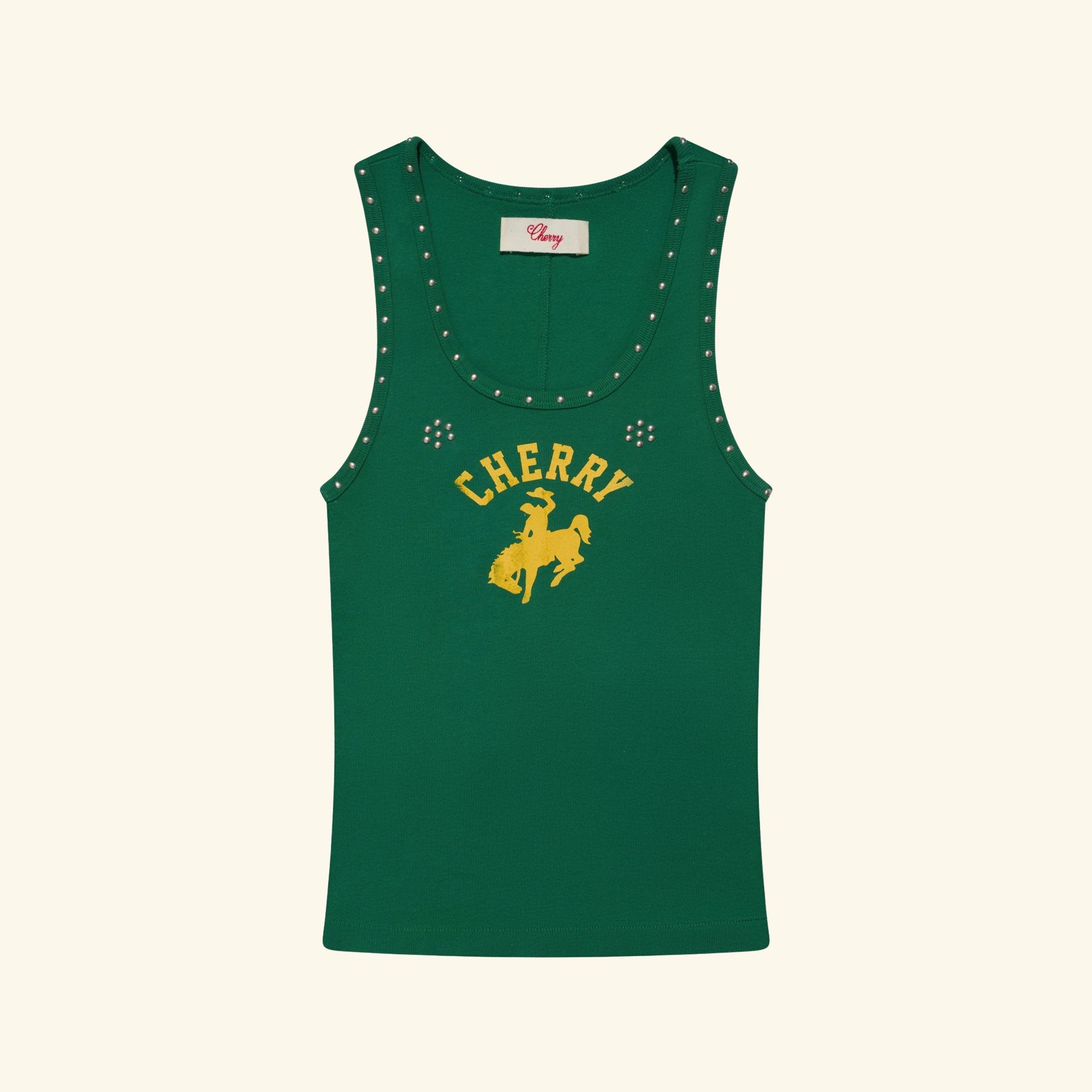 Women's Studded Tank Top (Kelly Green)