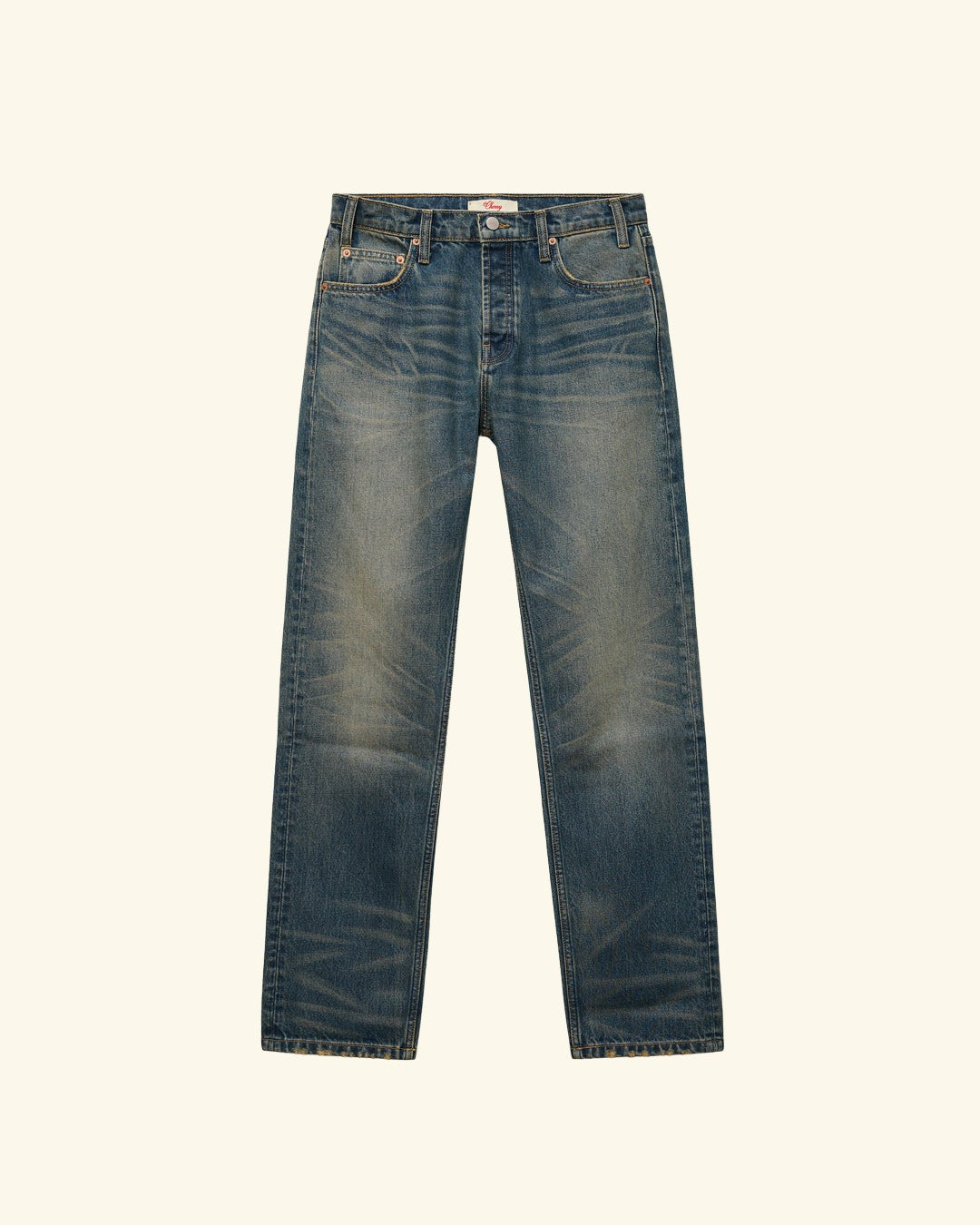 Straight 5 Pocket Jeans (Dark Dirty Blue)