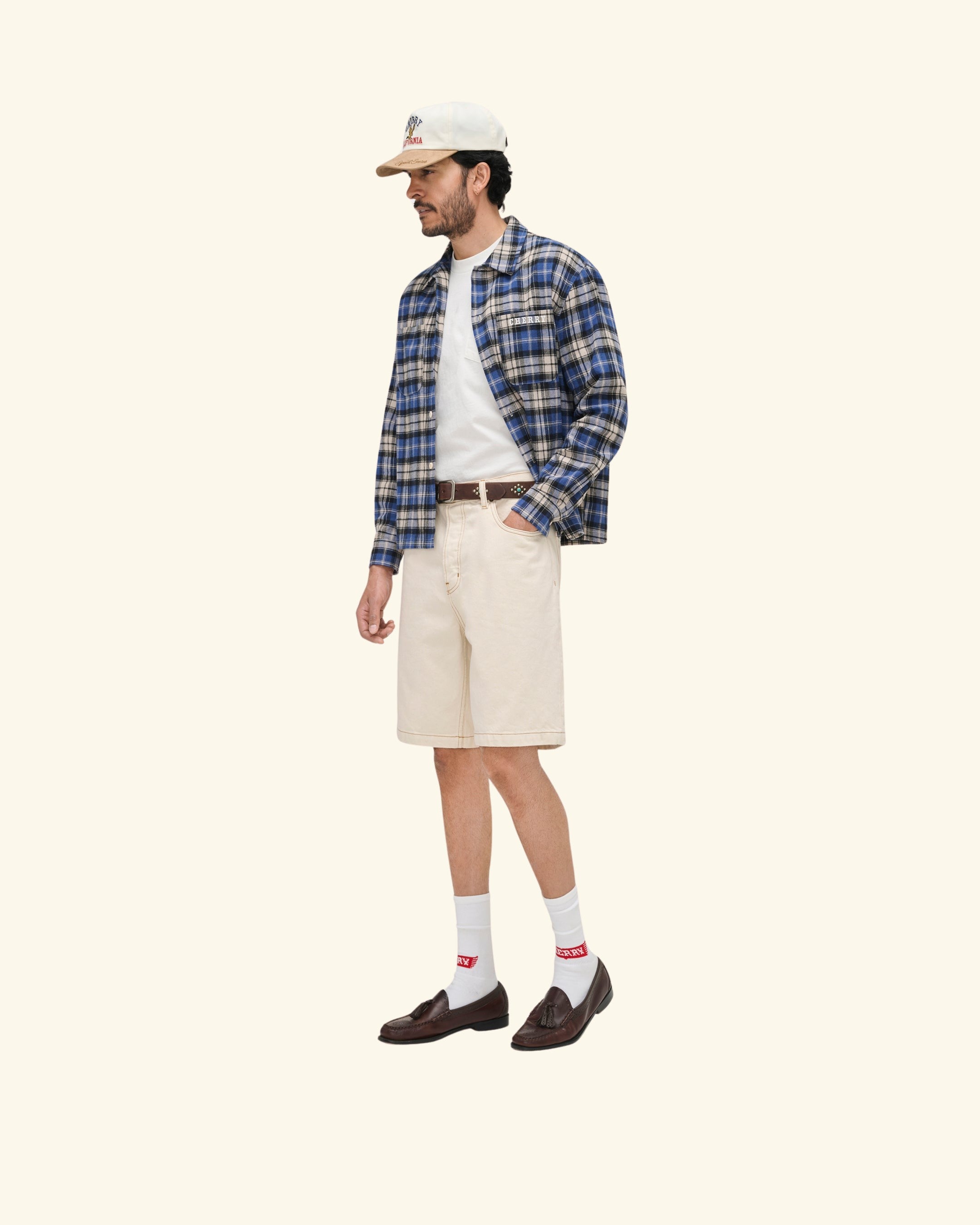 5 Pocket Twill Jorts (Ecru)
