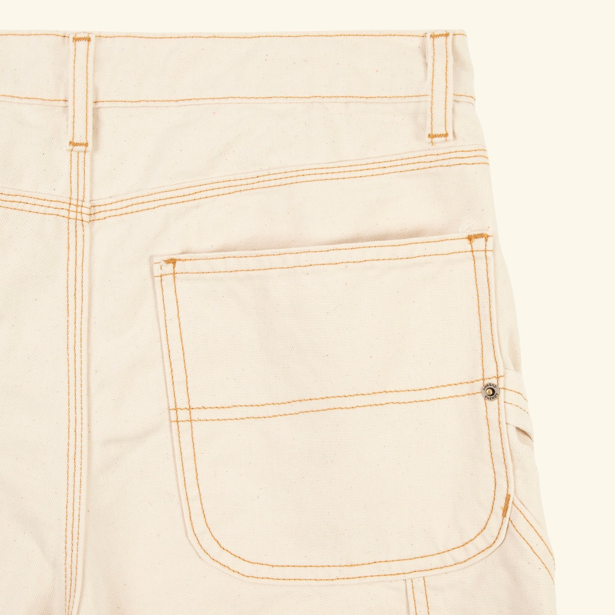 Wide Leg Carpenter Short (Ecru)