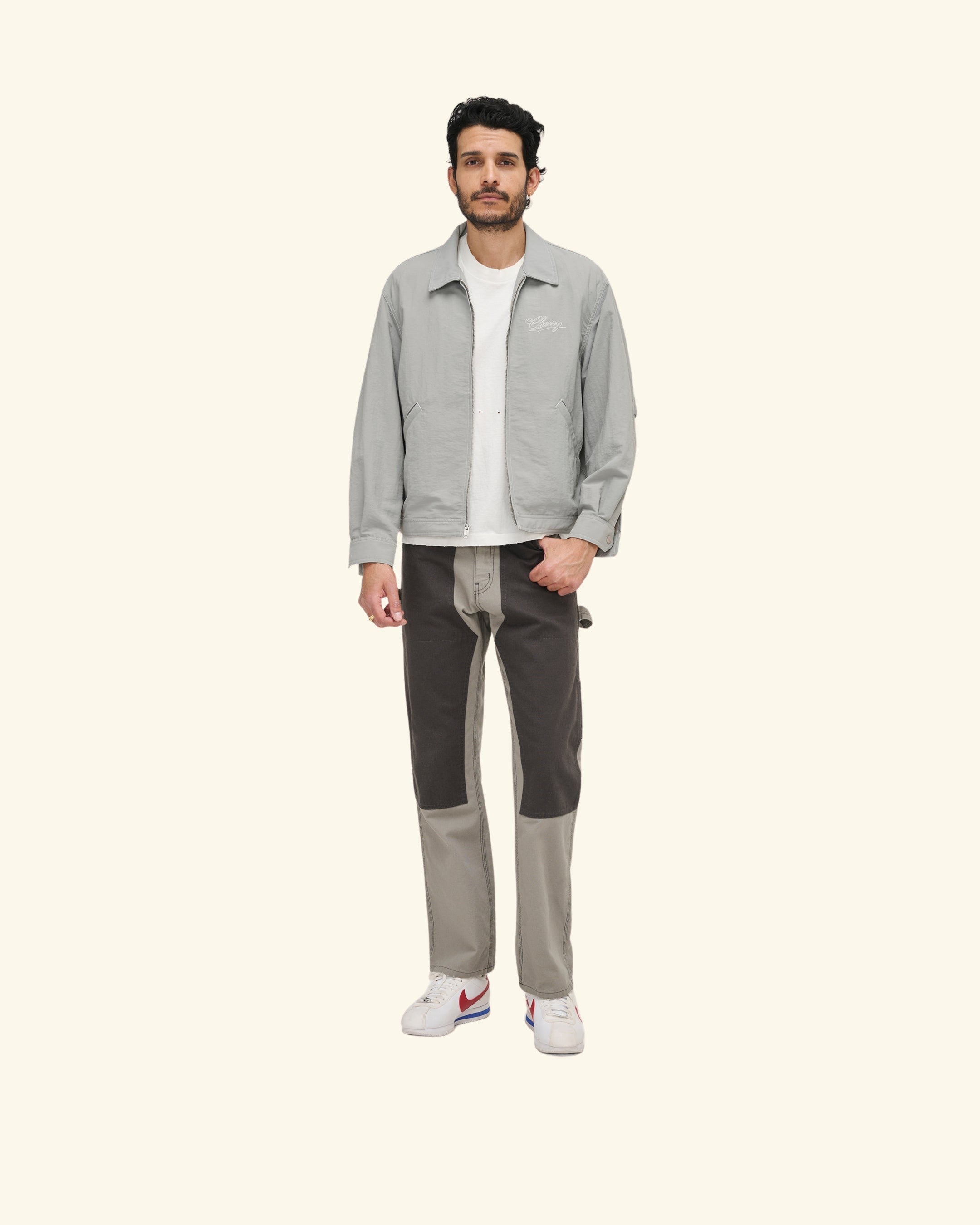Contrast Double Knee Pant (Smoke) – CHERRY LA