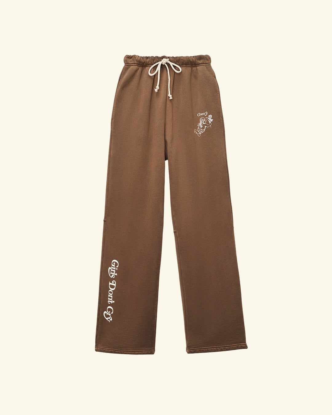 Girls don't cry × cherry pants S ガルドン Cherry x GDC Angel Men's Sweatpants (Brown) – CHERRY LA