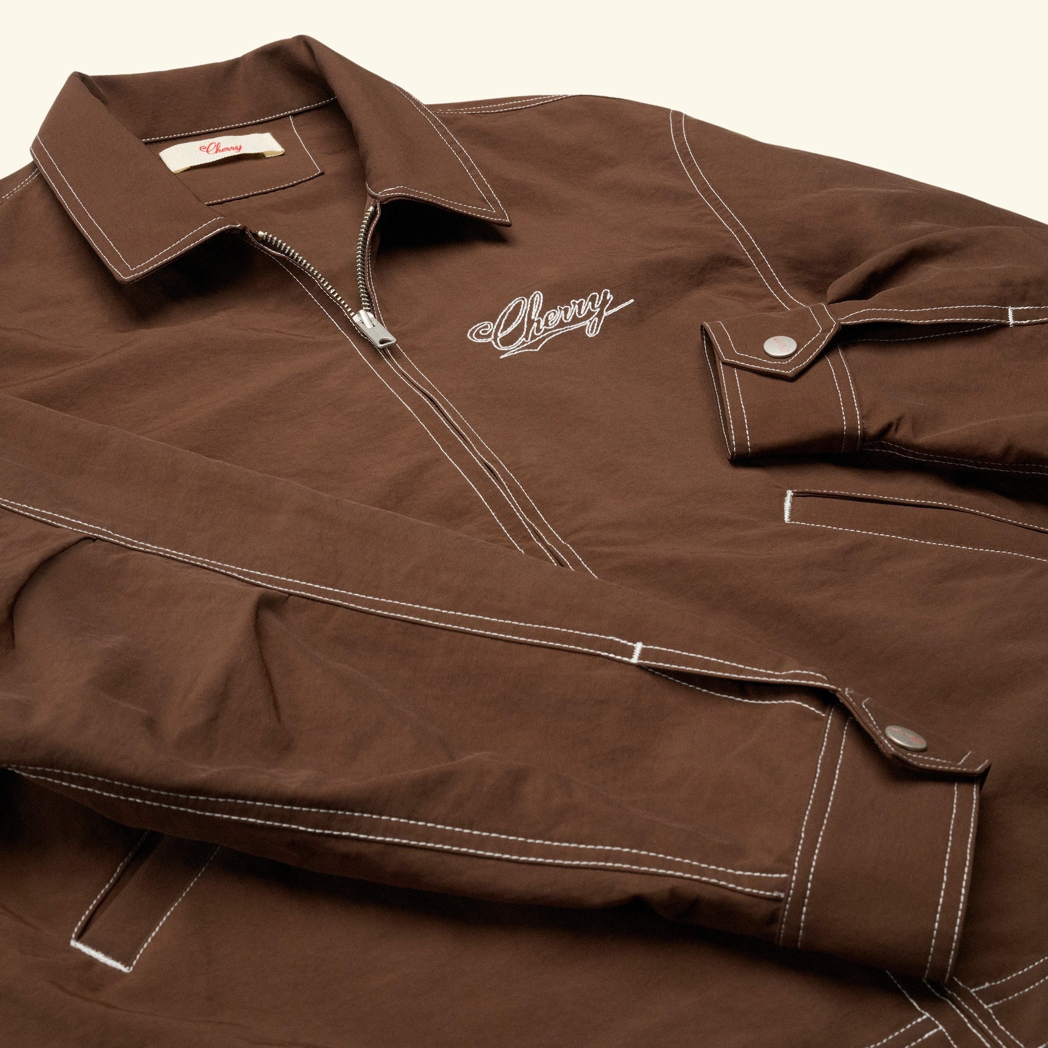 Nylon Running Jacket (Brown)