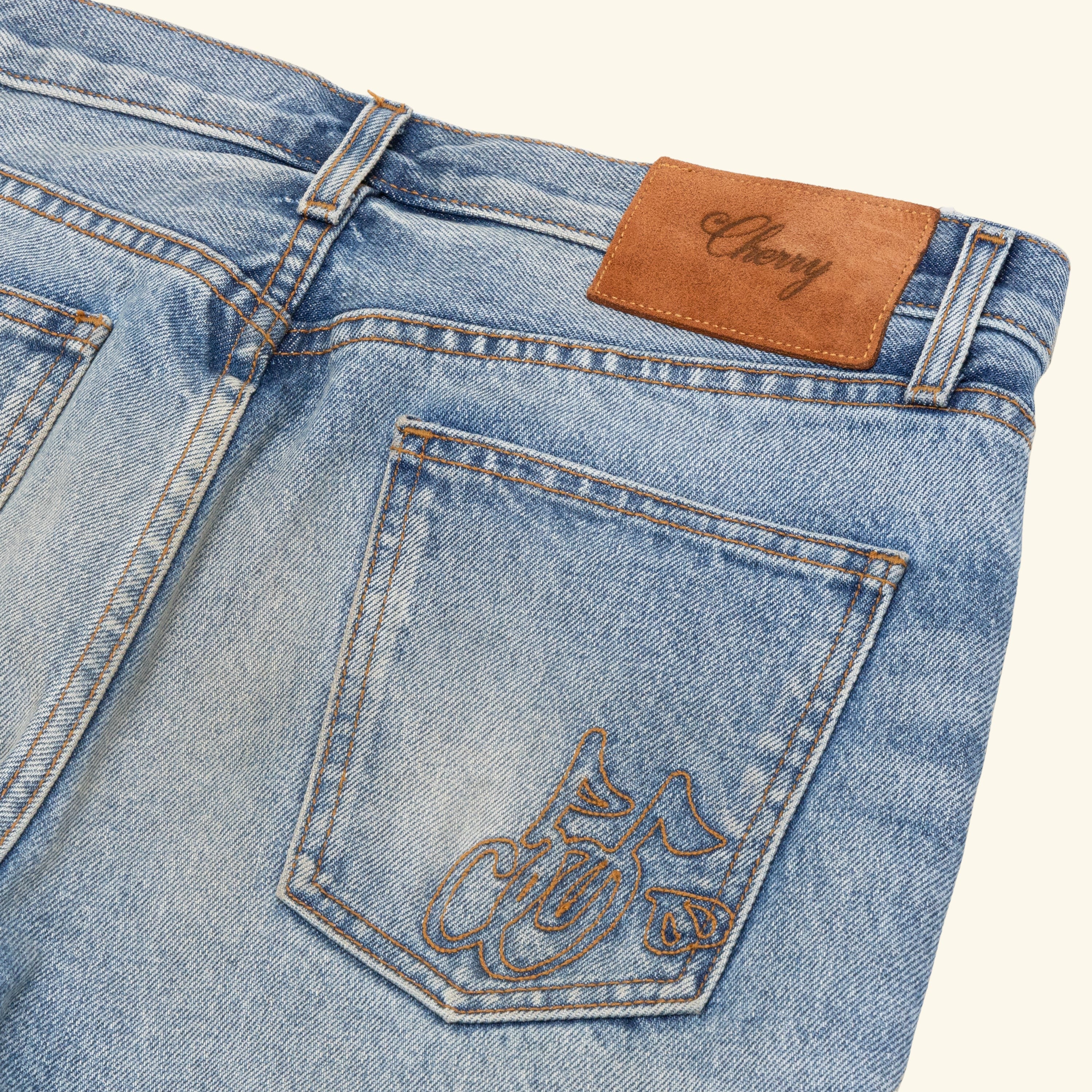 Straight Leg 5 Pocket Denim (Indigo)