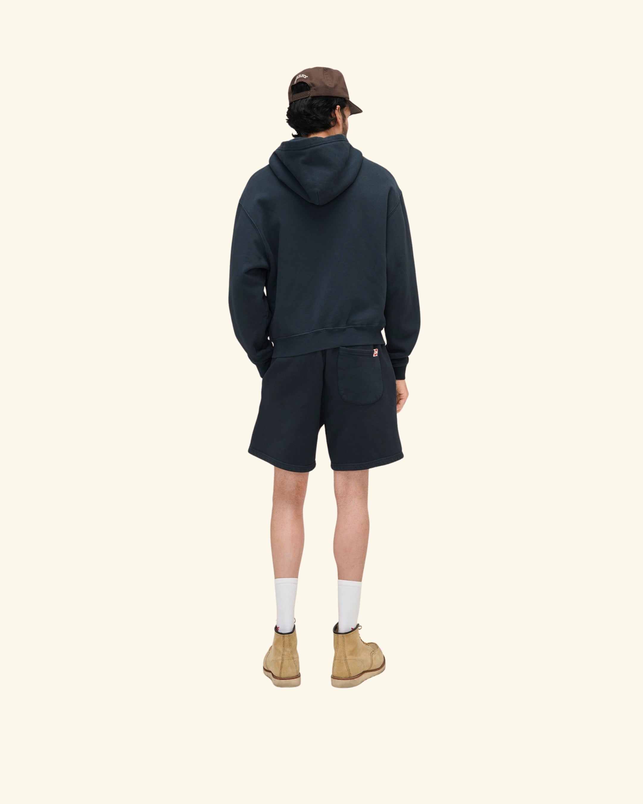 Studded Zip Up Hoodie (Vintage Black)